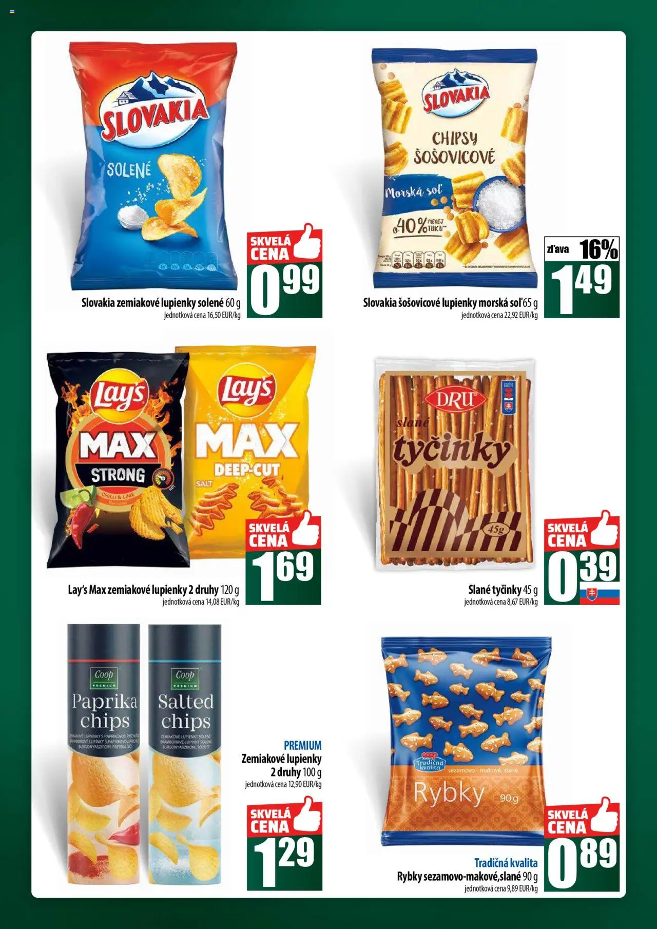 Nové COOP Jednota akcie – leták je platný od 18.09.2025 | Strana: 42 | Produkty: Paprika, Chilli, Chipsy, Soľ