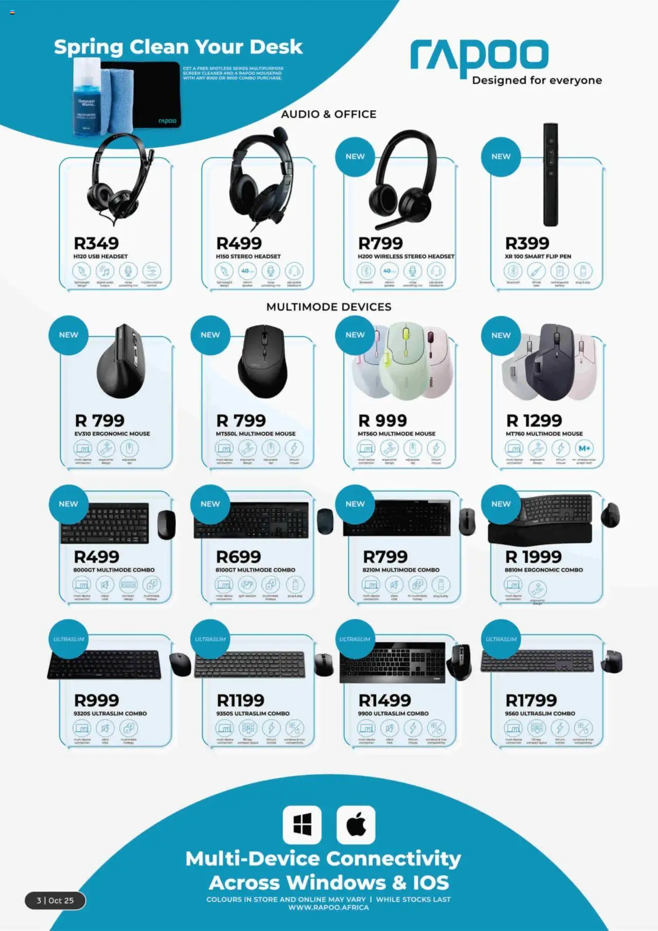 New Computer Mania catalogue – valid from 01.10.2025 | Page: 4 | Products: Headset, Mouse, Audio, Pen