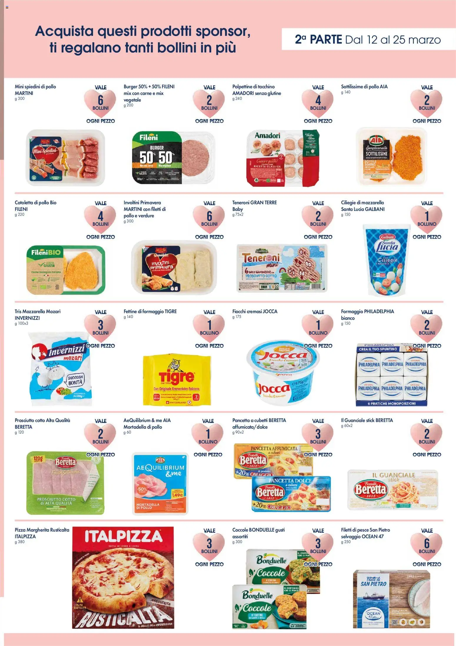 Volantino Famila del 12.03.2026 | Pagina: 3 | Prodotti: Pizza, Pesce, Formaggio, Hamburger