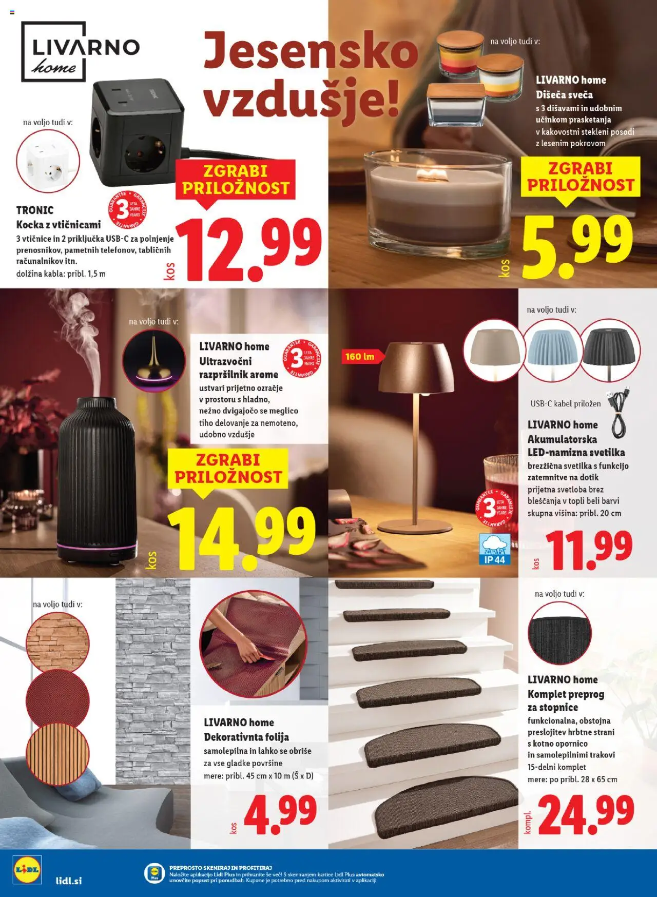 Novi Lidl katalog ponudbe – veljaven od 11.09.2025 | Stran: 46 | Izdelki: Kabel, Svetilka, Stopnice, Folija