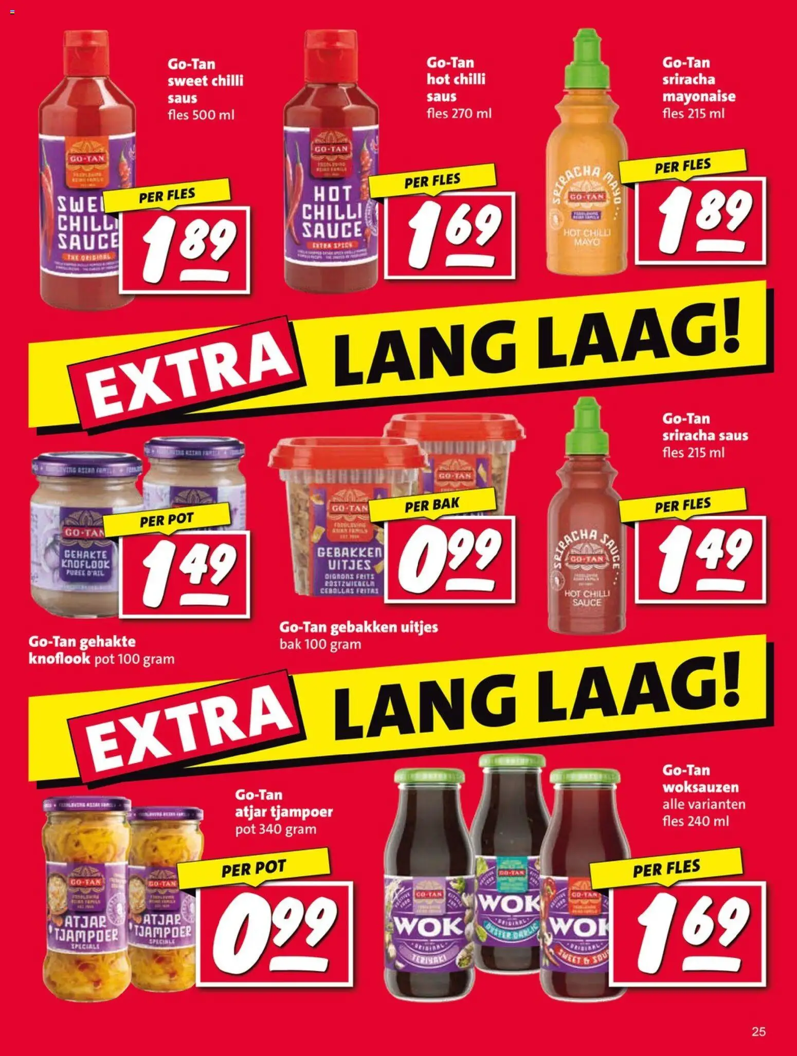 {H1} | Pagina: 25 | Producten: Pot, Fles, Saus, Knoflook