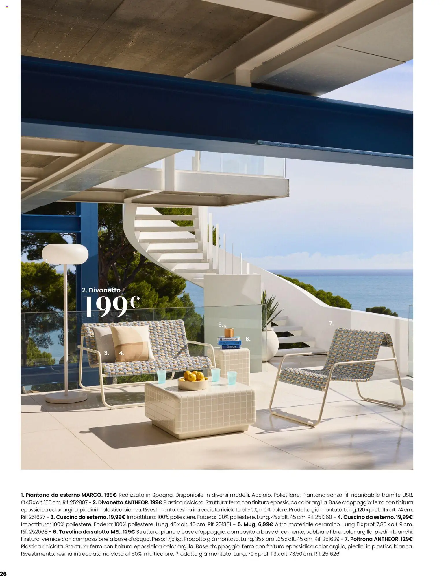 Volantino Maisons du Monde del 12.03.2026 | Pagina: 26 | Prodotti: Tavolino, Cuscino, Poltrona