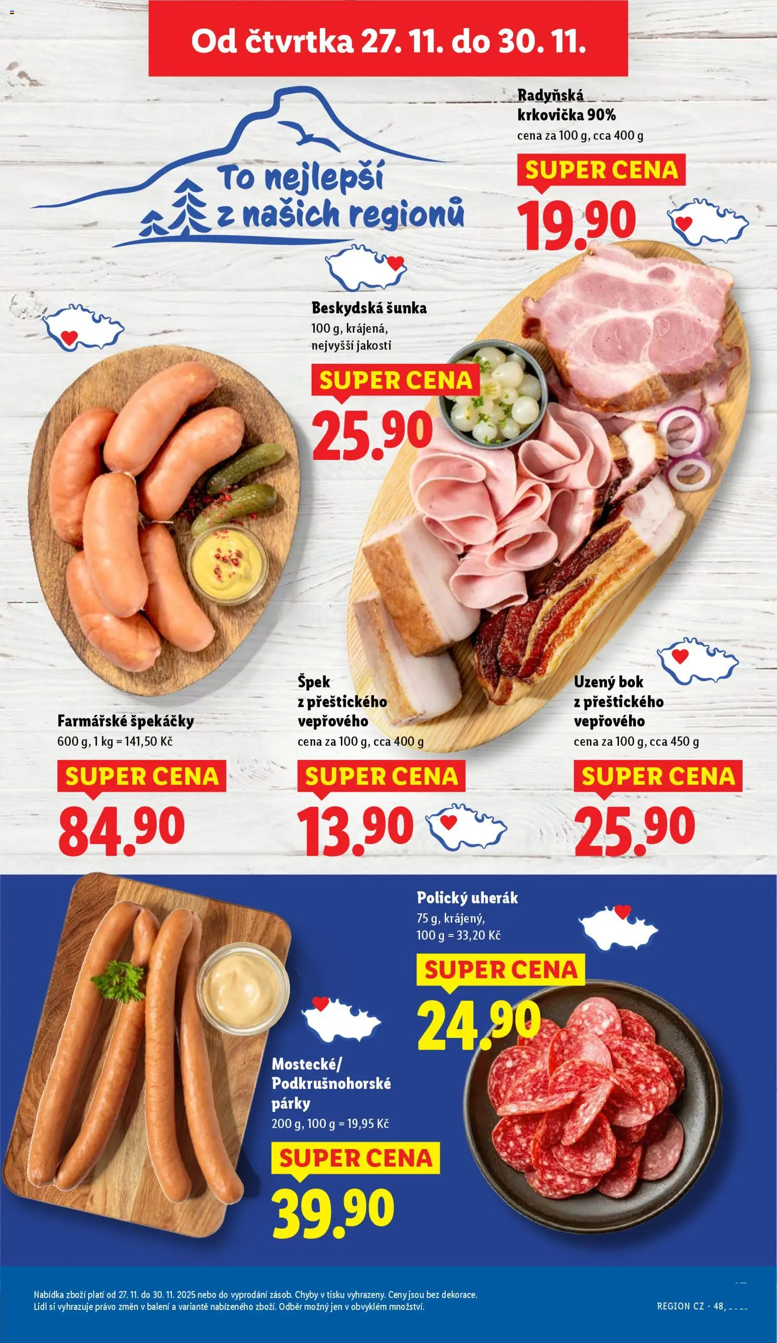 Lidl Black Friday od 27.11.2025 | Strana: 23 | Produkty: Uherák, Šunka, Párky, Špekáčky