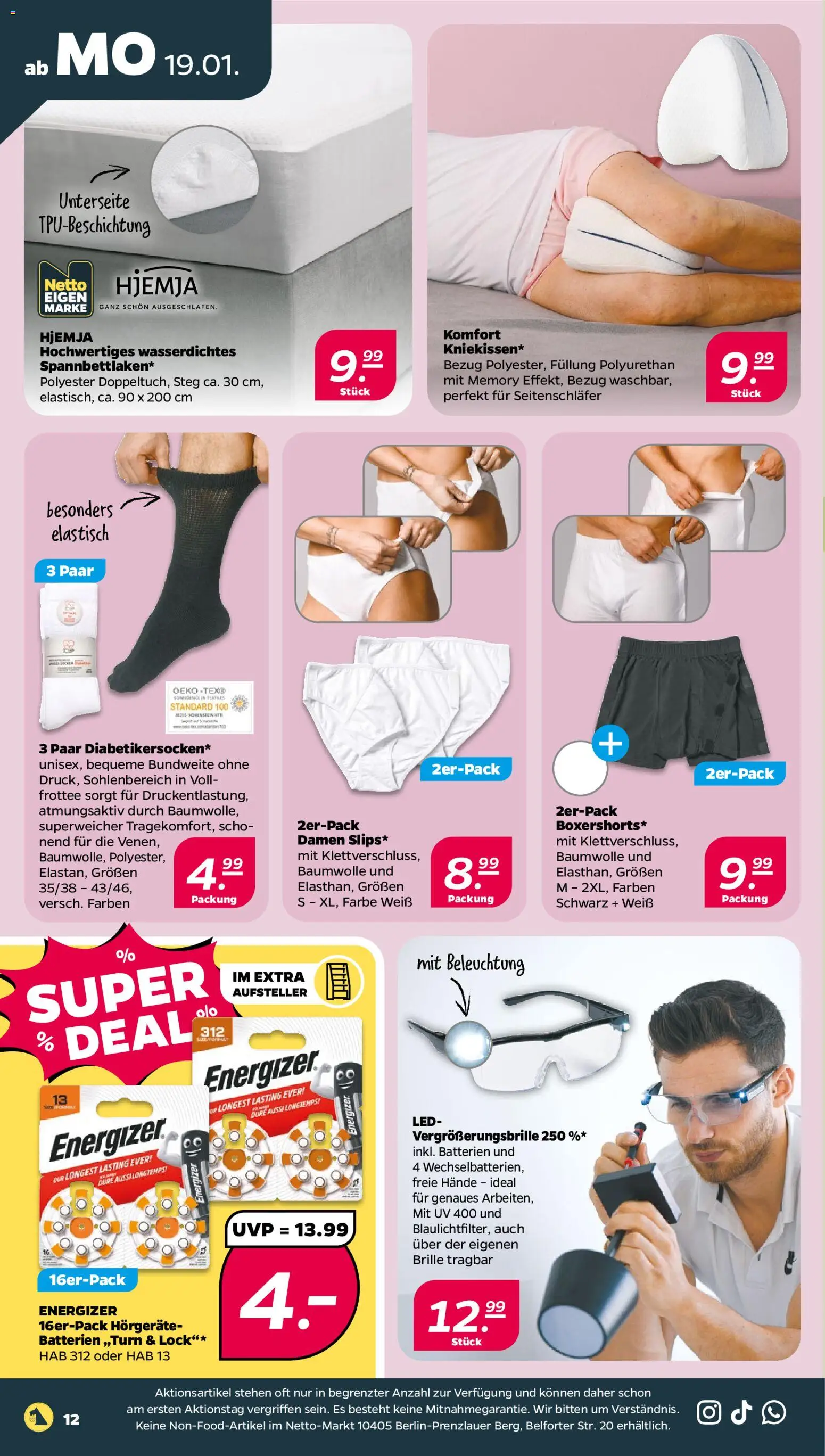 Netto Prospekt 	 – gültig ab 19.01.2026 | Seite: 14 | Produkte: Batterien, Brille