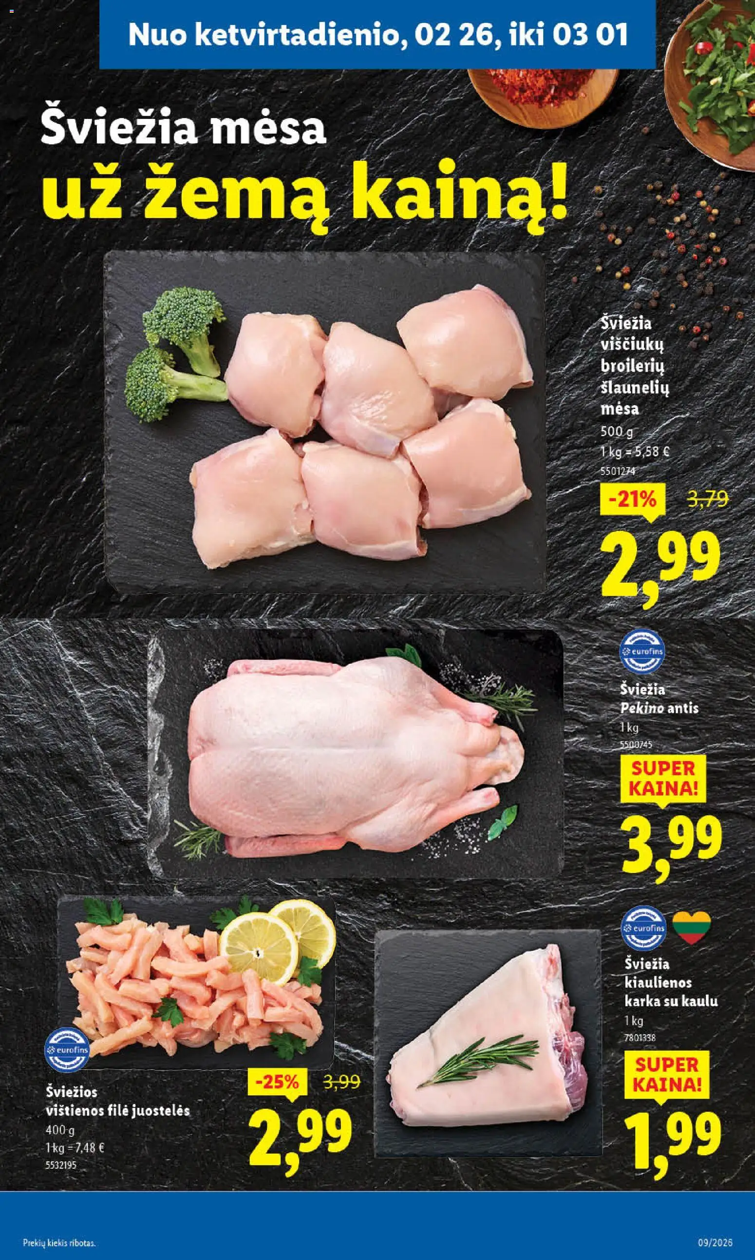 LIDL akcijos nuo 23.02.2026 | Puslapis: 55 | Prekių: Vištienos, Kiaulienos, Viščiukų
