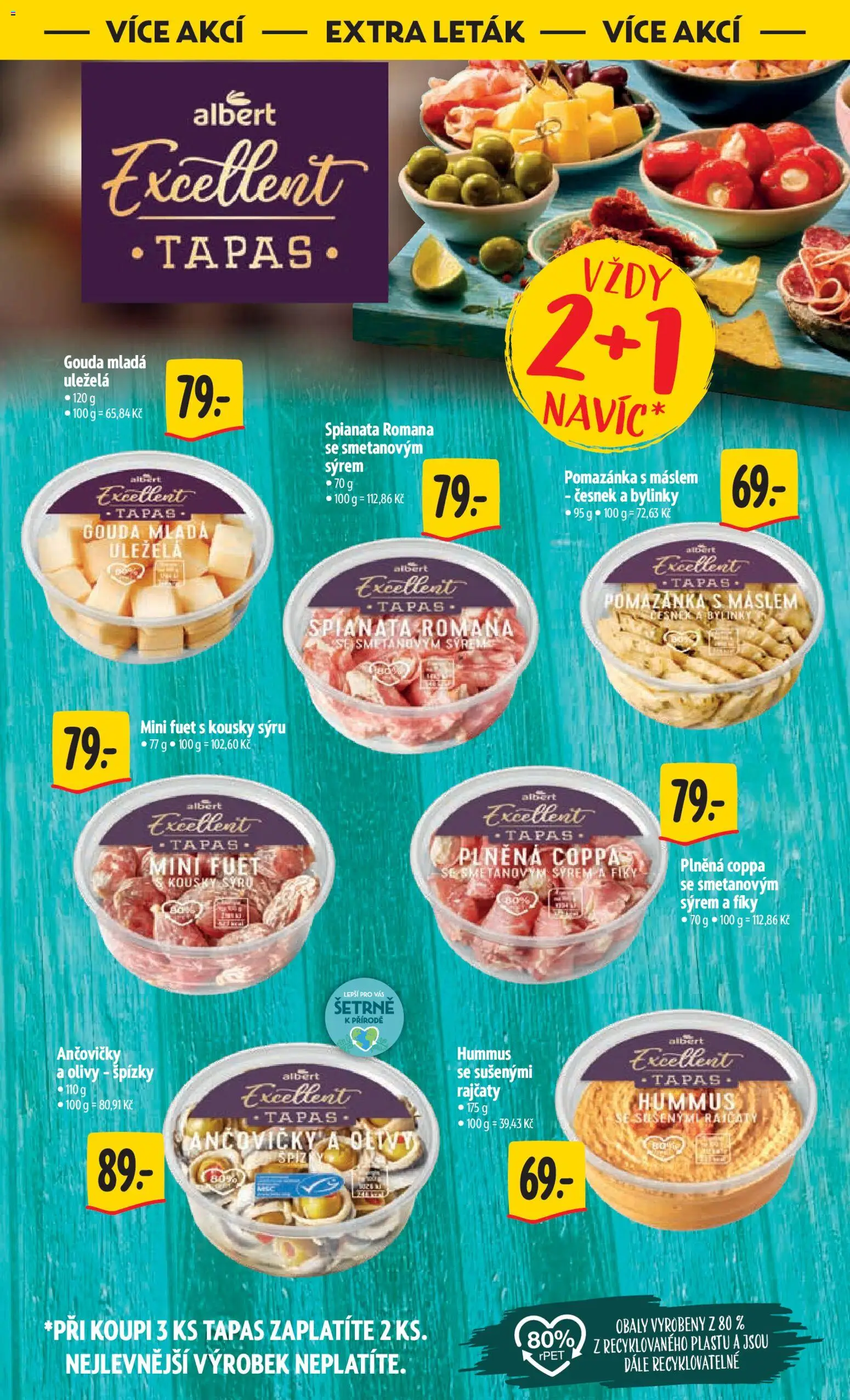 Albert leták - Hypermarket - Brno od 18.03.2026 | Strana: 59 | Produkty: Hummus, Sýr, Ančovičky, Olivy