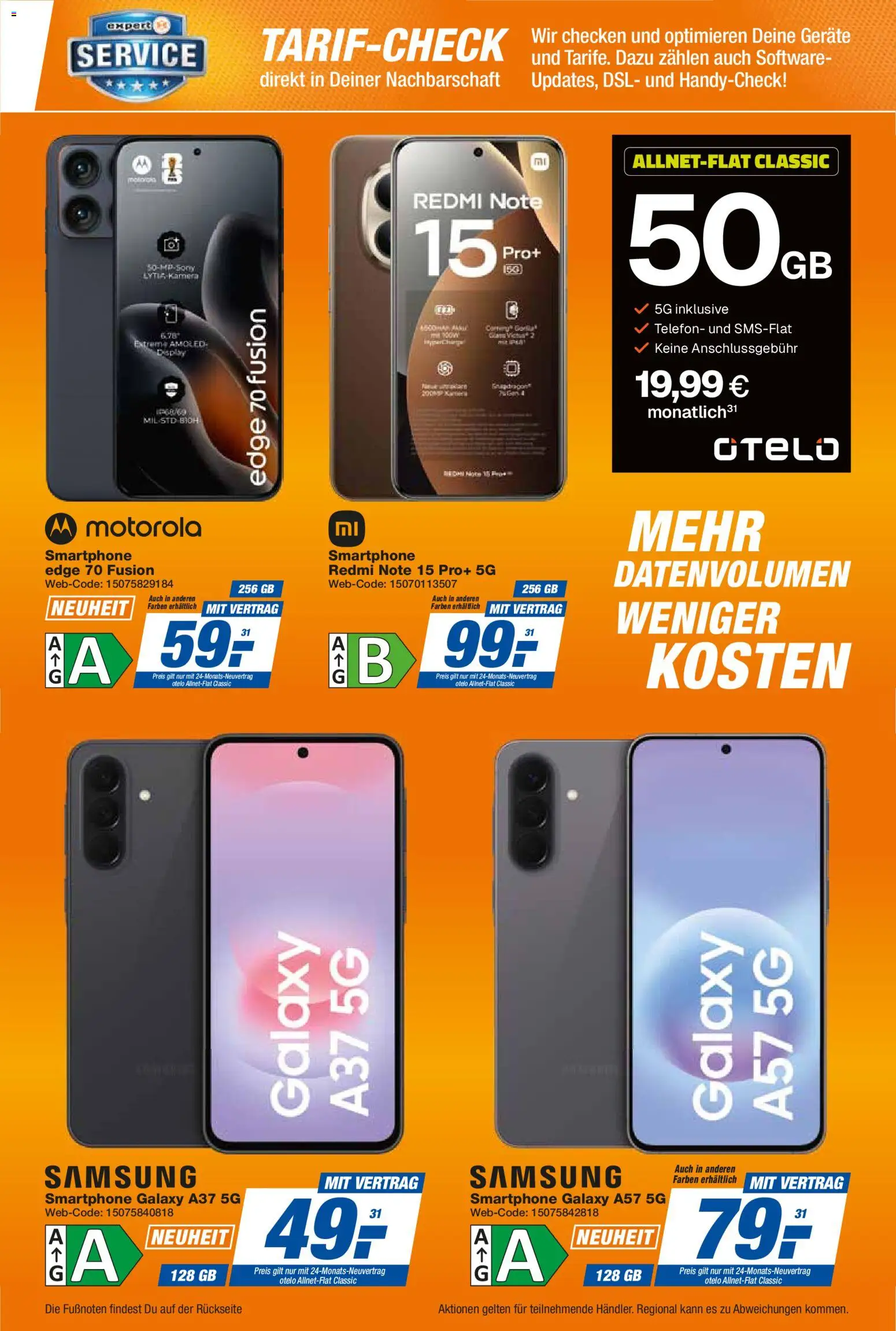 Expert Smarthphone Highlights im April – gültig ab 01.04.2026 | Seite: 19