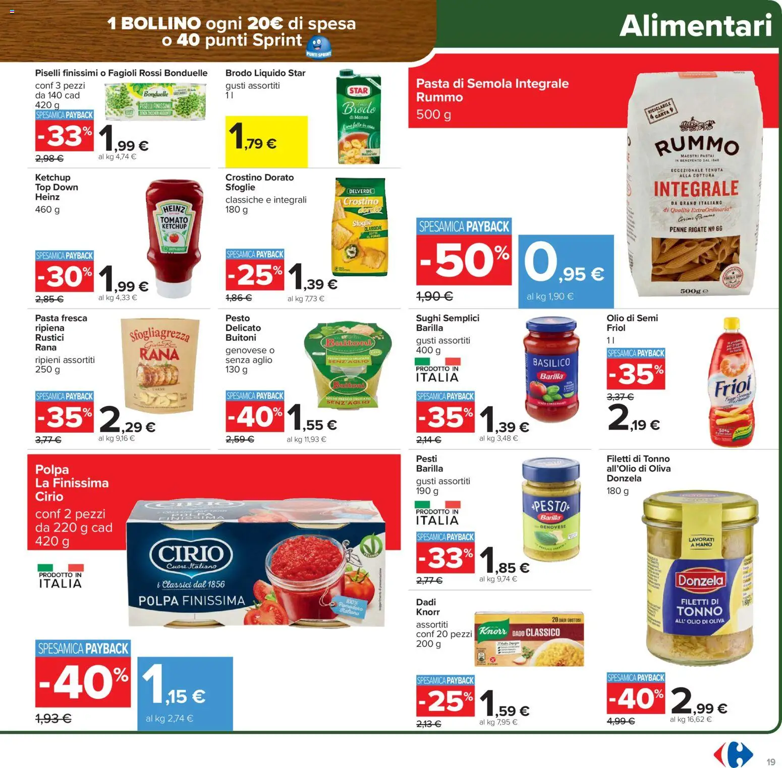 Volantino Carrefour del 06.02.2026 | Pagina: 19 | Prodotti: Manzo, Ketchup, Olio, Top