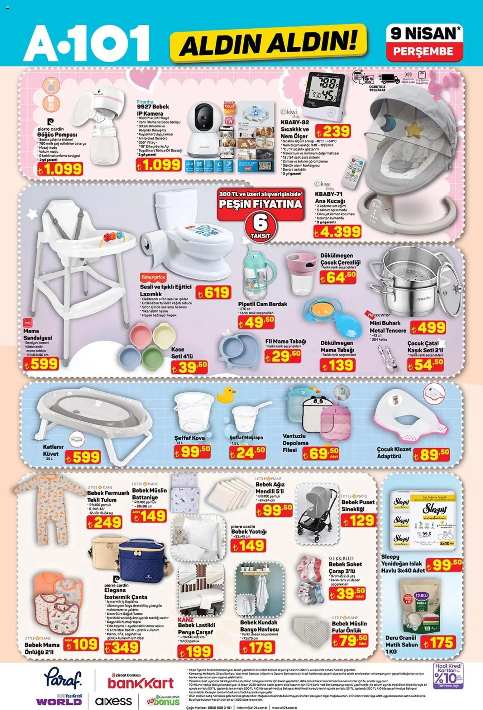 A101 - Katalog Aldın Aldın - 09.04.2026 tarihinden itibaren geçerlidir | Sayfa: 11 | Ürünler: Banyo, Tulum, Çanta, Önlük