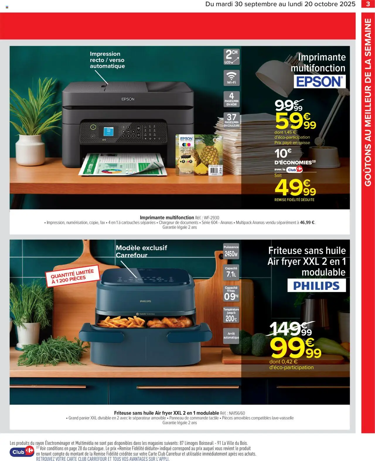  | Page: 5 | Produits: Imprimante, Friteuse, Frites, Friteuse sans huile
