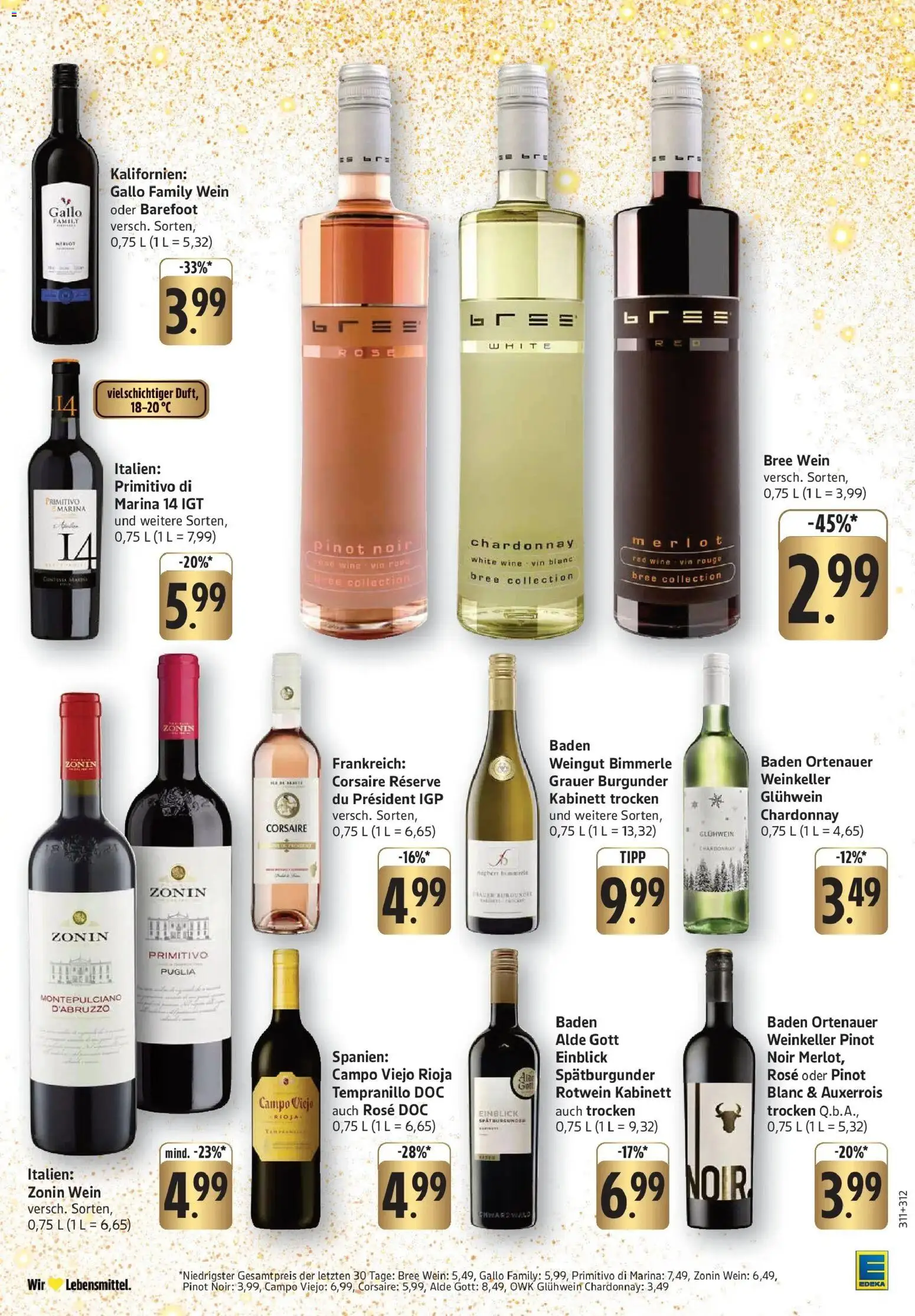 Edeka prospekt Ettenheim	 – gültig ab 08.12.2025 | Seite: 27 | Produkte: Rotwein, Bree, Rouge, Wein
