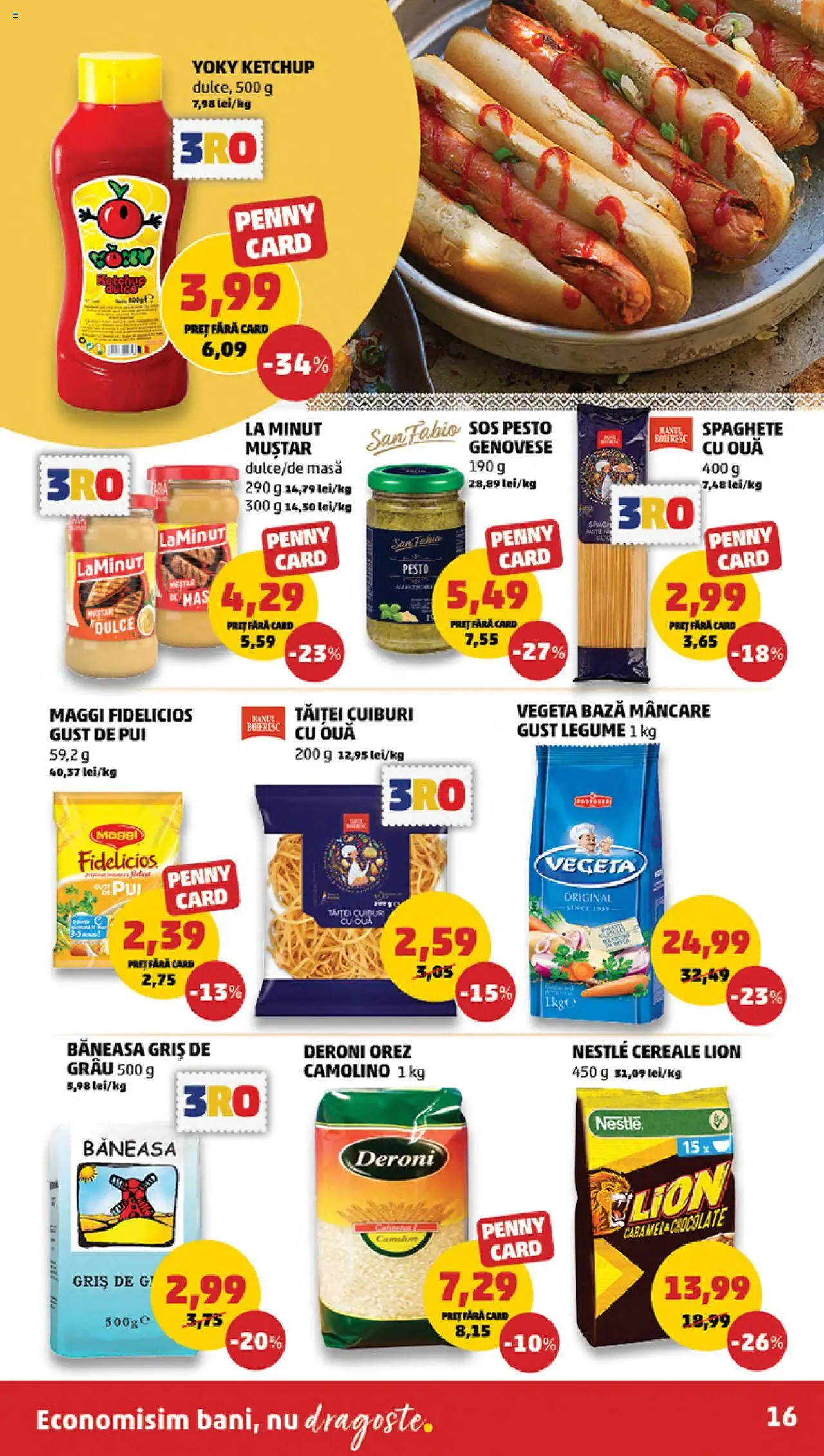 Noul catalog PENNY – valabil de la 15.10.2025 | Pagină: 16 | Produse: Masă, Ouă, Noodles, Sos