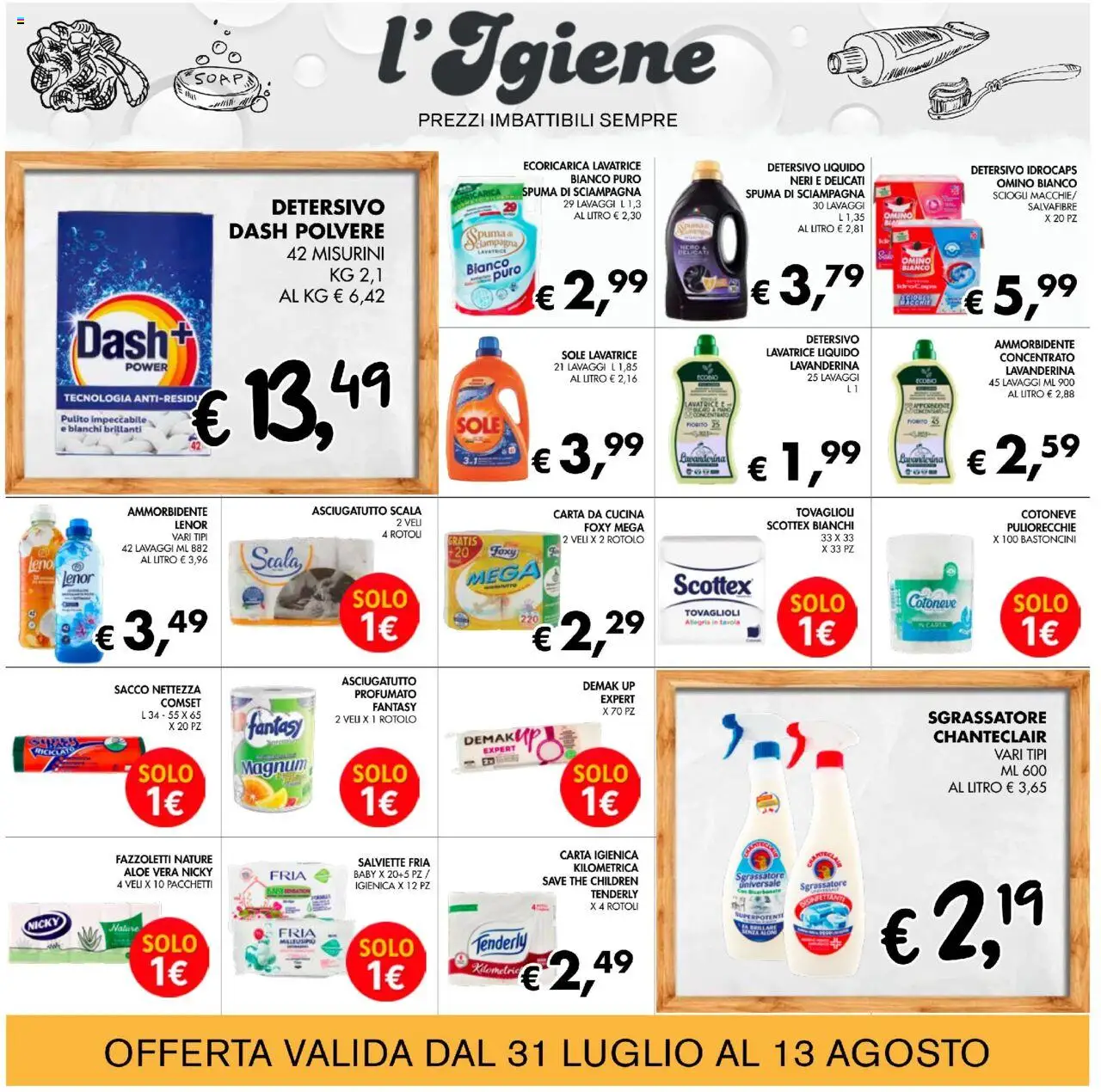 Volantino Coal del 31.07.2025 | Pagina: 22 | Prodotti: Carta igienica, Ammorbidente, Lavatrice, Aloe vera