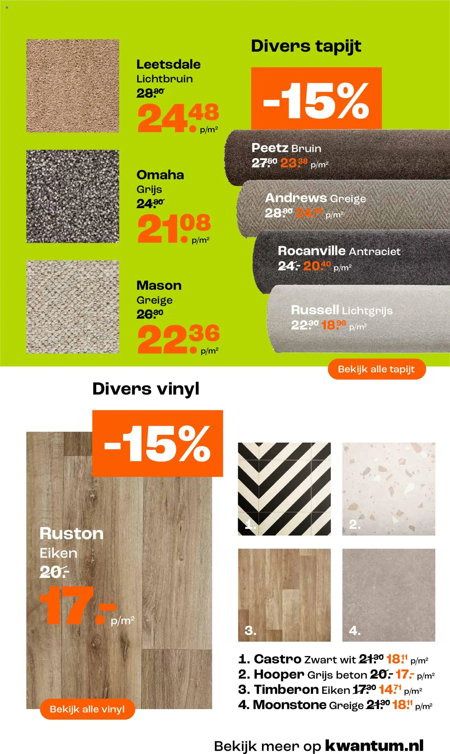 {H1} | Pagina: 22 | Producten: Tapijt