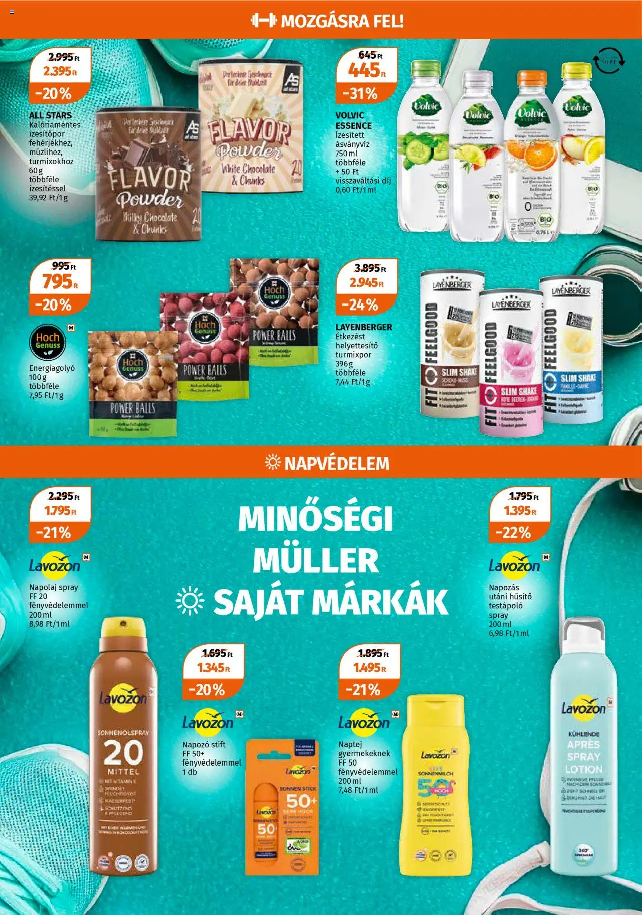 Müller akciós ujság - amely érvényes a következő dátumtól: 14.07.2025 | Oldal: 19 | Termékek: Naptej, Protein, Stift, Ásványvíz