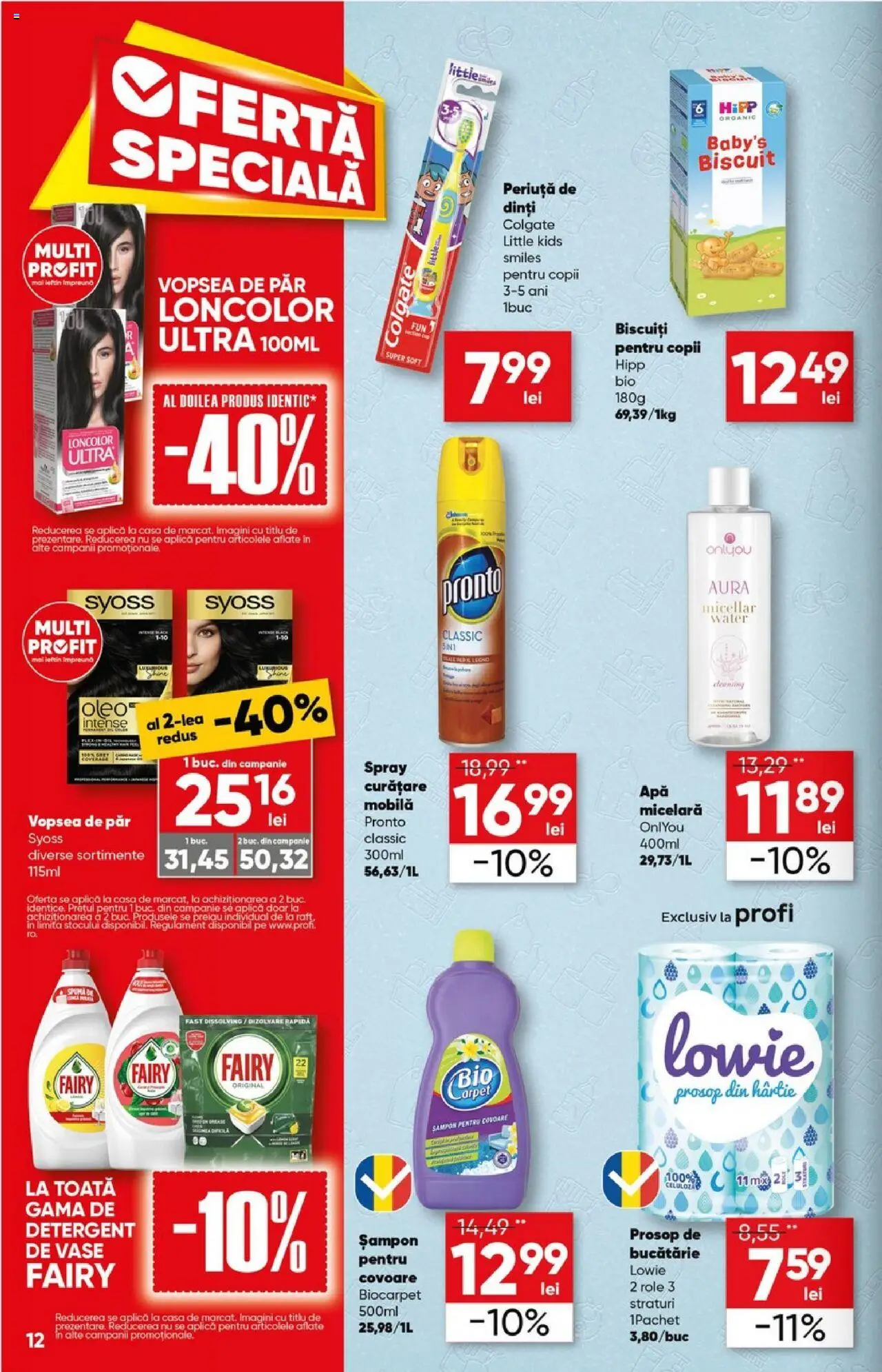 Noul catalog Profi – valabil de la 15.10.2025 | Pagină: 12 | Produse: Vopsea, Bucătărie, Biscuiți, Vopsea de păr