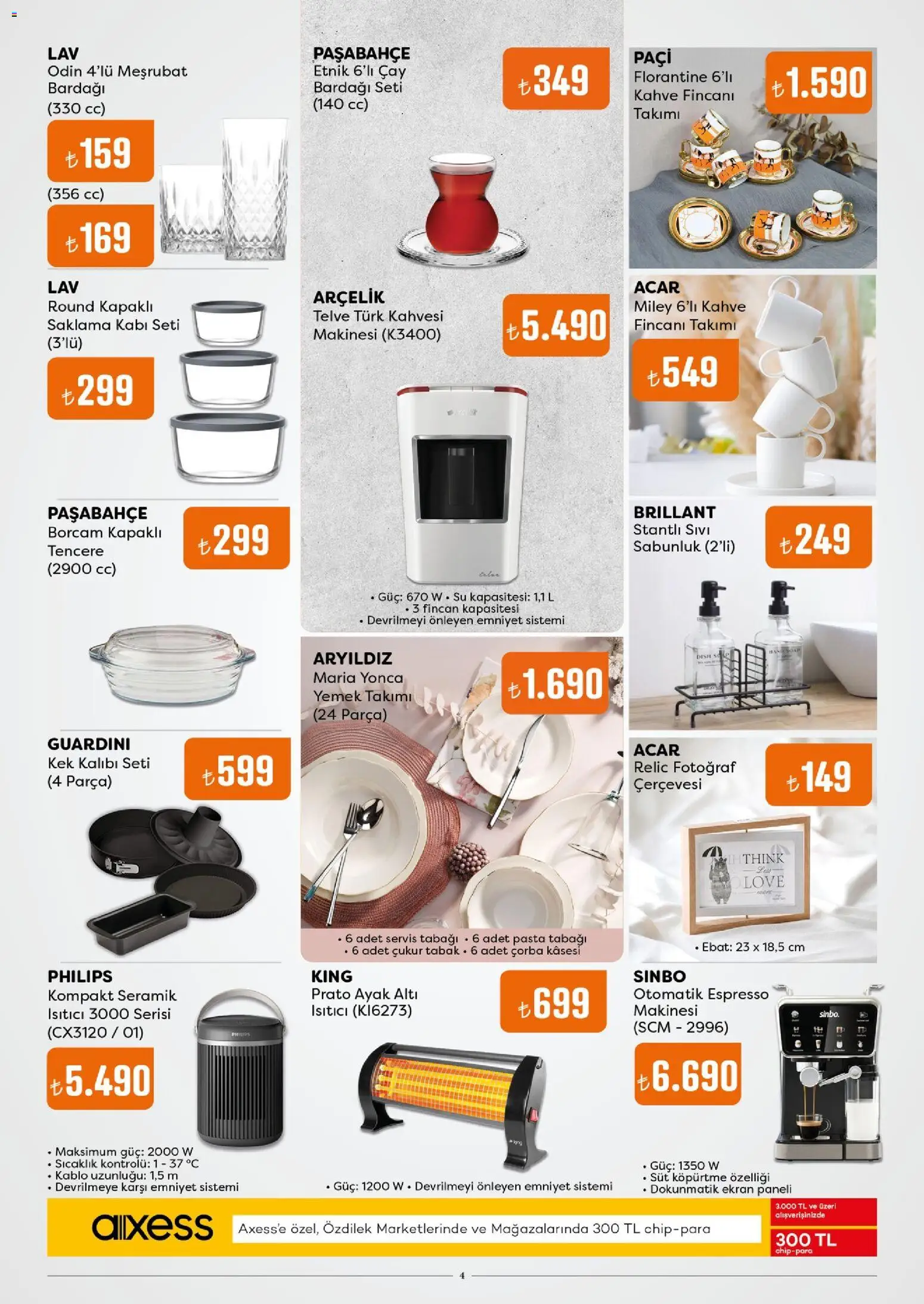 Özdilek Katalog - 03.12.2025 tarihinden itibaren geçerlidir | Sayfa: 4 | Ürünler: Süt, Kahve, Çay, Kablo