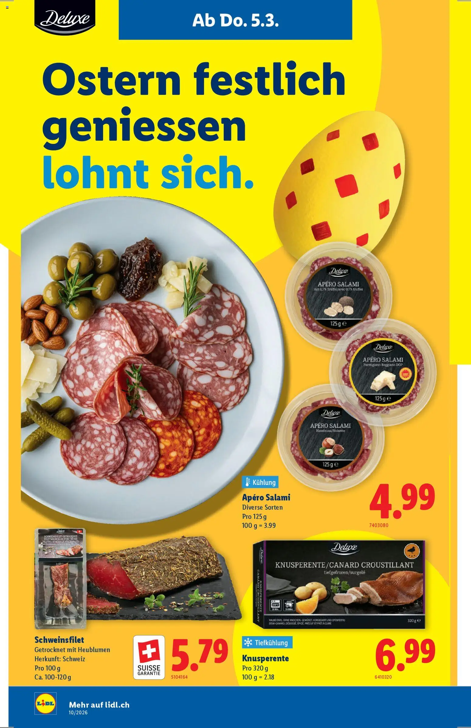 Lidl Aktionen – gültig ab 05.03.2026 | Seite: 12 | Produkte: Salami
