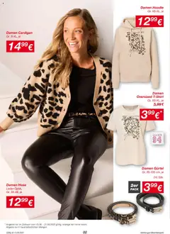 Kik Prospekt ab 15.09.2025 gültig | Seite: 2 | Produkte: Hoodie, Cardigan, Hose, Gürtel