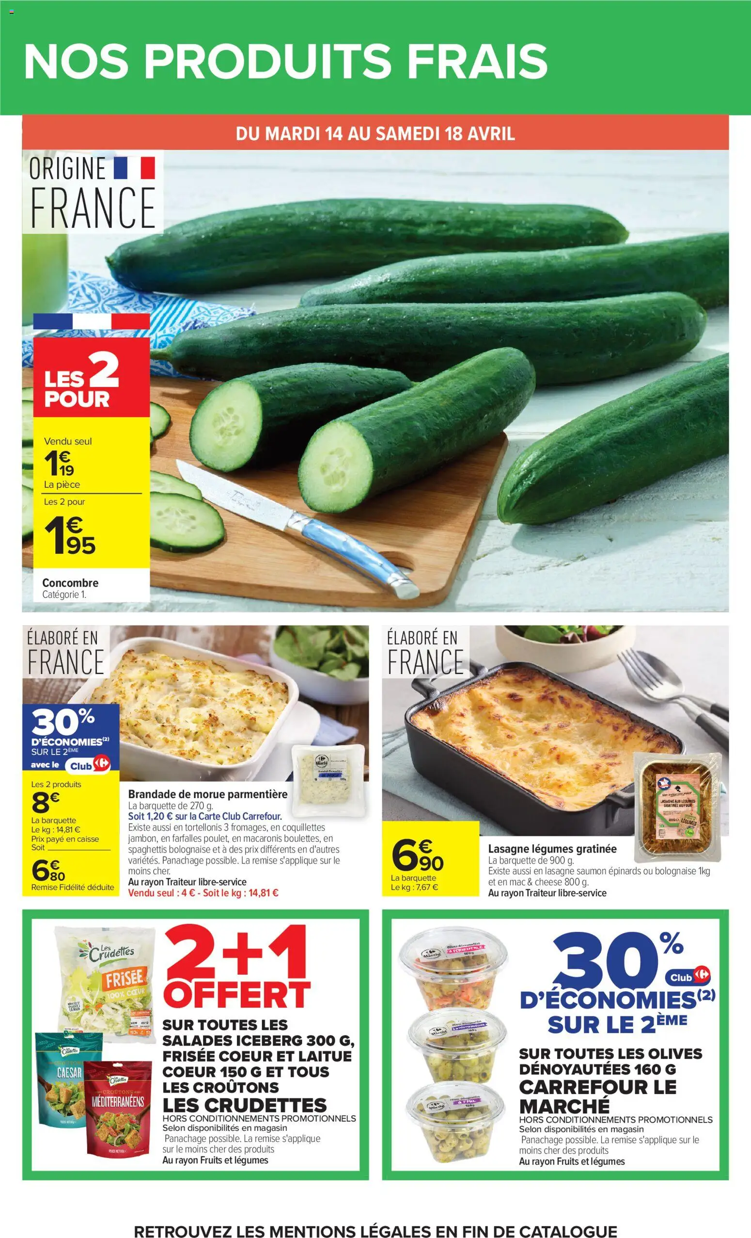 {H1} | Page: 26 | Produits: Four, Laitue, Morue, Saumon