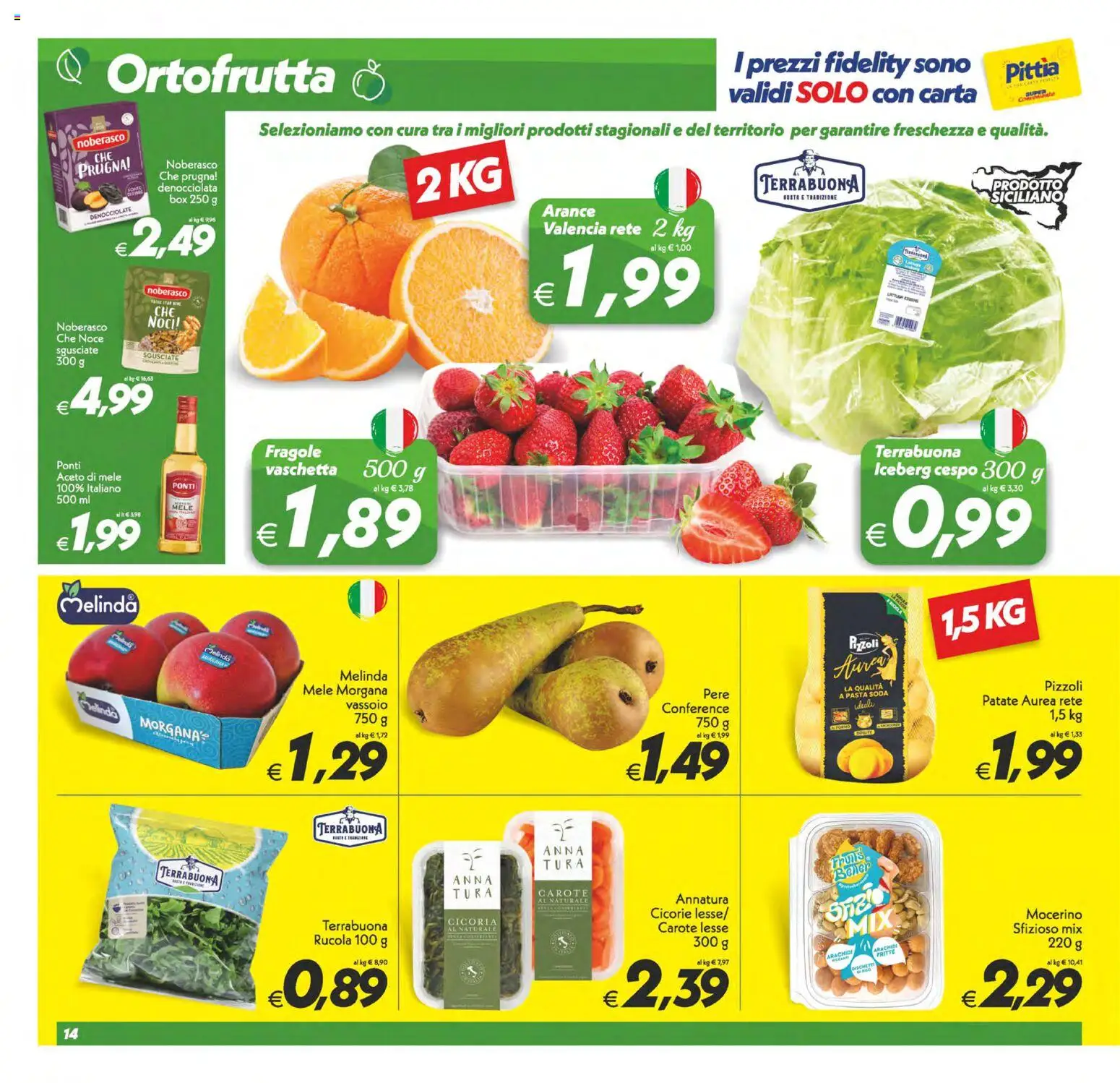 Volantino SuperConveniente del 17.04.2026 | Pagina: 14 | Prodotti: Mele, Pasta, Arachidi, Vassoio