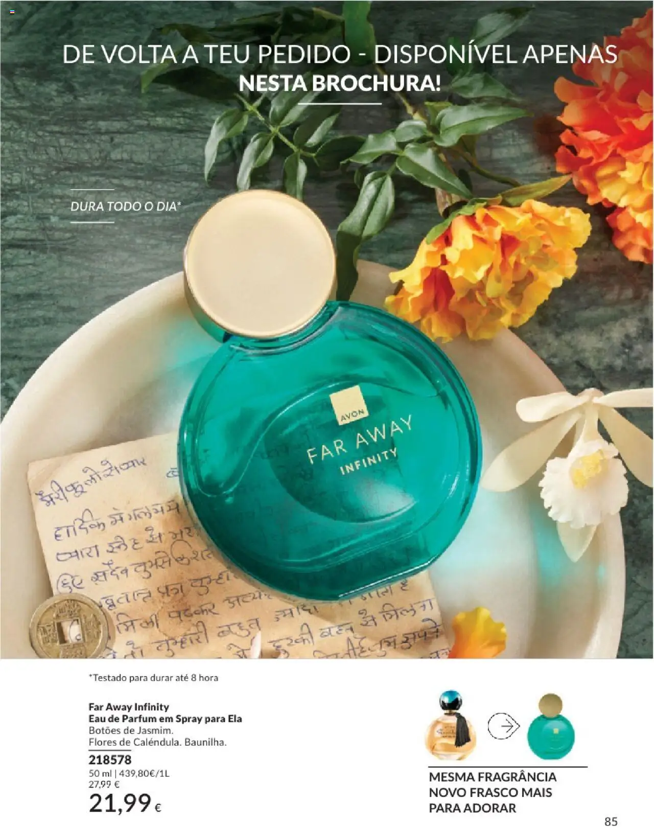Catálogo Avon Campanha 8 │ válido de 01.08.2025 | Página: 85 | Produtos: Flores, Perfume, Fragrância