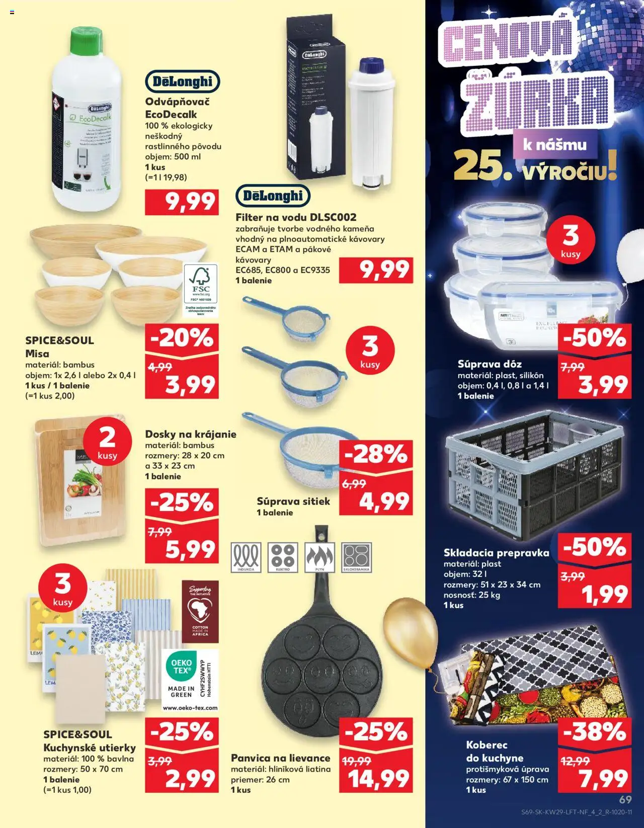 Nové Kaufland akcie – leták je platný od 17.07.2025 | Strana: 69 | Produkty: Koberec do kuchyne, Koberec, Filter na vodu, Kuchyne