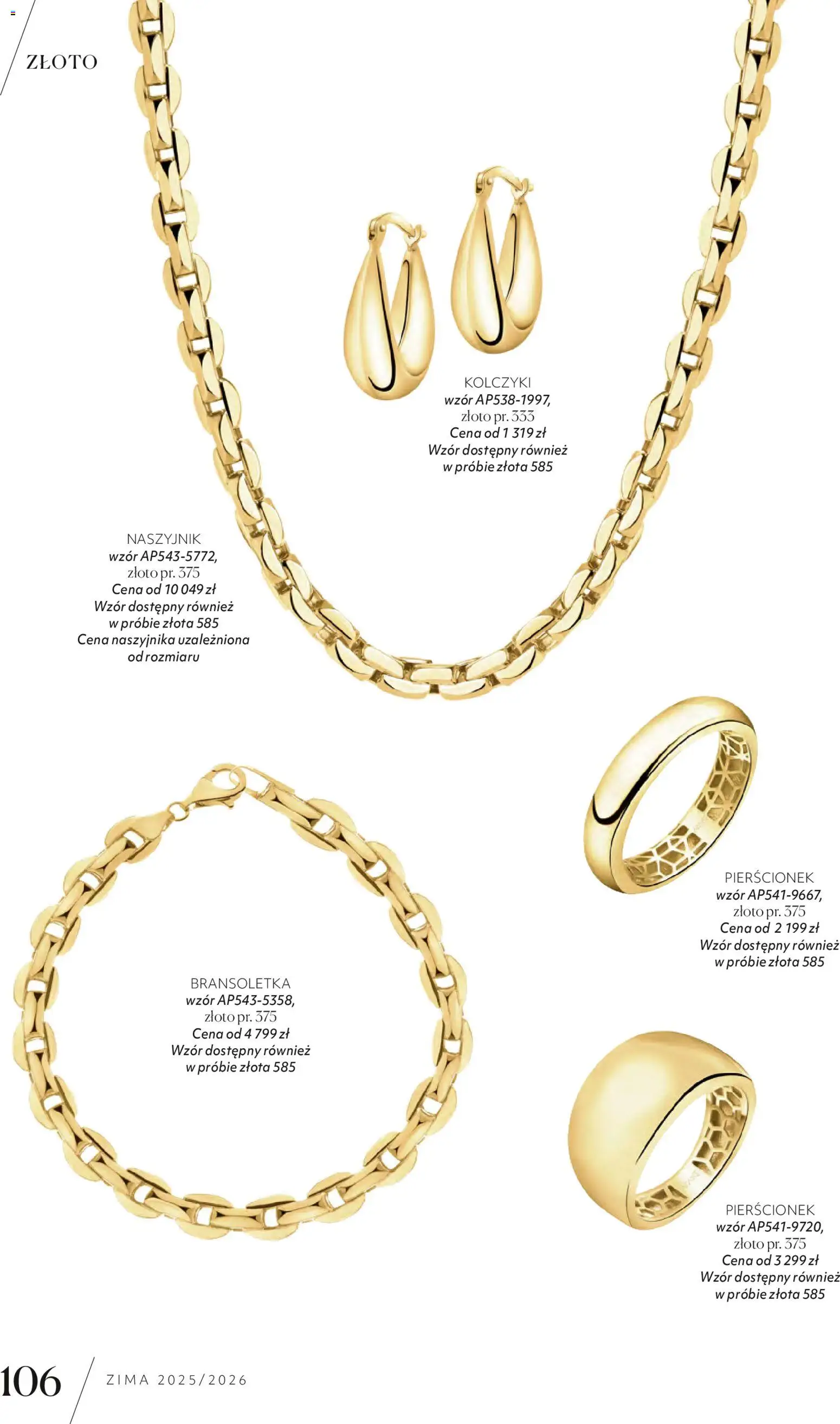 Apart promocje od 04.11.2025 | Strona: 108 | Produkty: Naszyjnik, Bransoletka, Pierścionek