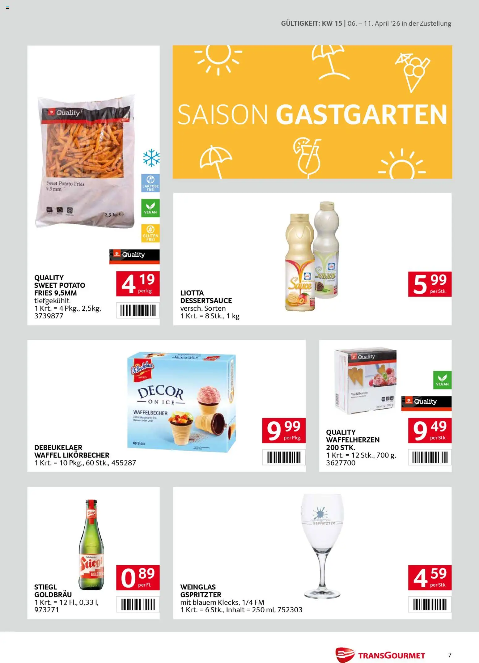 Transgourmet Zustellaktion gültig ab 06.04.2026 | Seite: 7