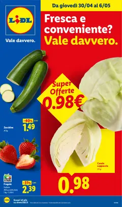 Anteprima del volantino Lidl volantino Fresca e conveniente valido a partire dal 30.04.2026
