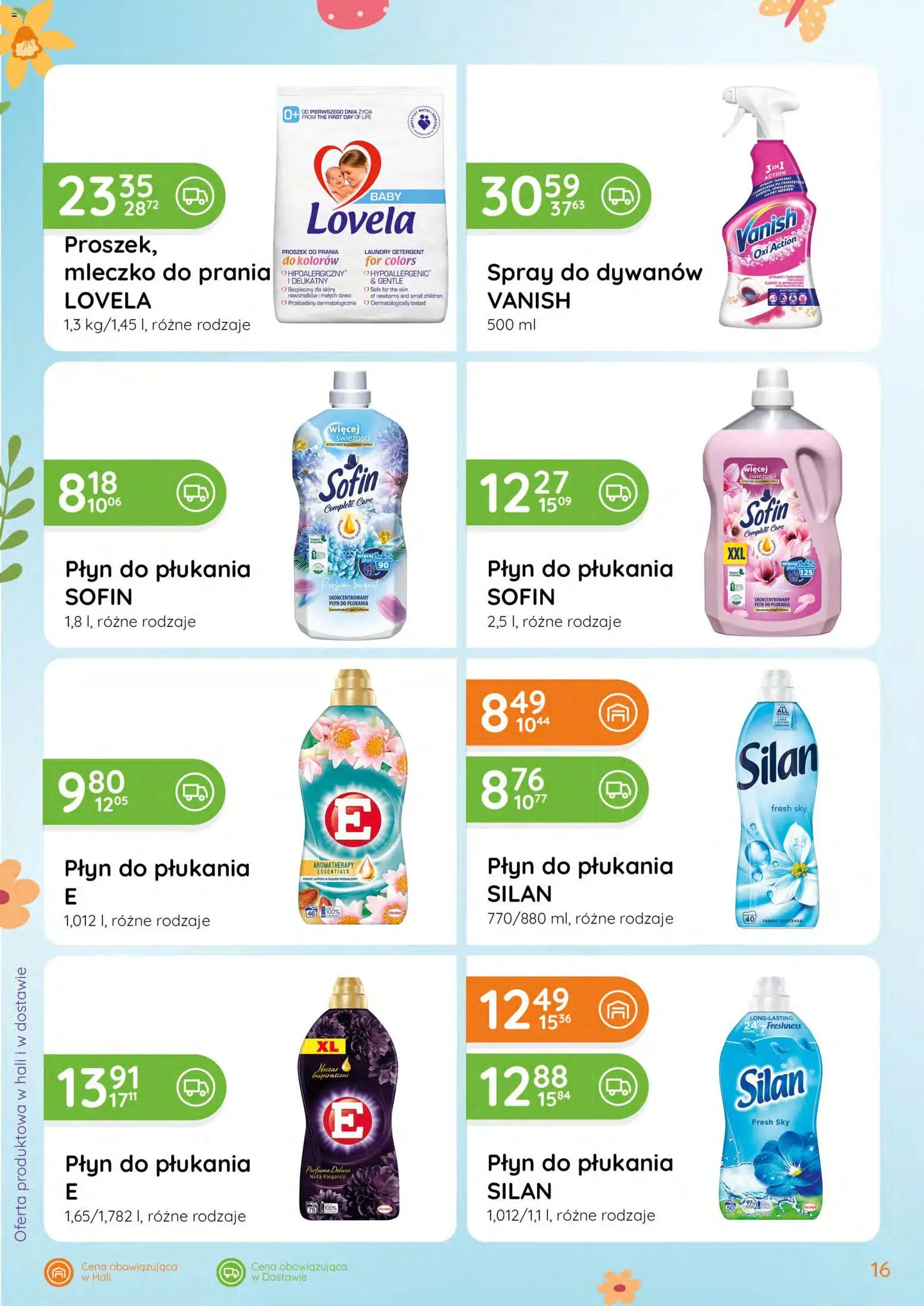 Eurocash gazetka - Katalog Chemiczny od 05.03.2026 | Strona: 16 | Produkty: Vanish, Proszek do prania, Lovela, Detergent