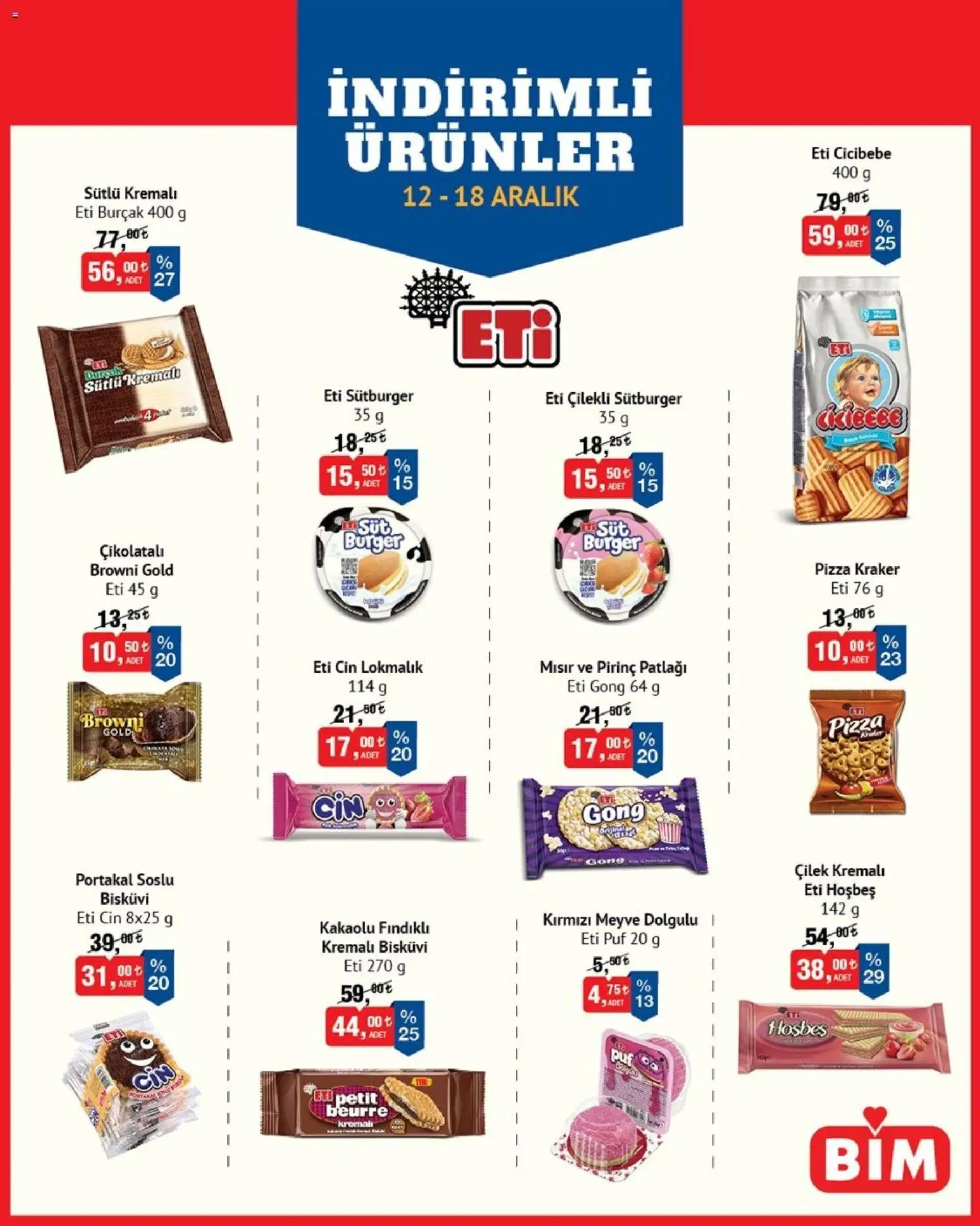 BİM İndirimli Ürünler - 12.12.2025 tarihinden itibaren geçerlidir | Sayfa: 1 | Ürünler: Cin, Meyve, Mısır, Bisküvi
