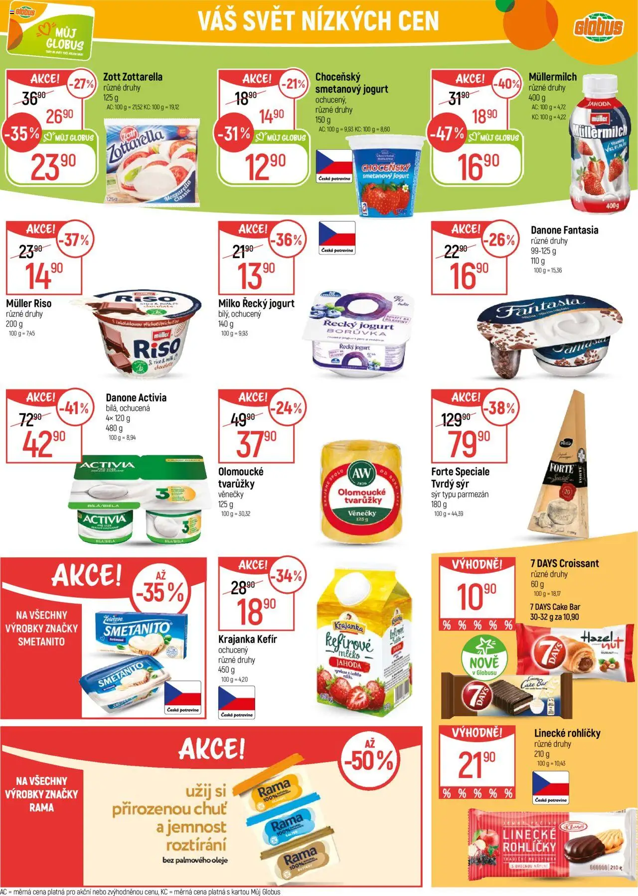 Globus leták - Liberec od 08.10.2025 | Strana: 18 | Produkty: Danone Activia, Kefír, Oleje, Mozzarella