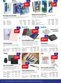 Lyreco - erbjudanden - Förhandsvisning av reklamblad från butik Lyreco aktuell från 30.09.2025 | Sida: 18 | Produkter: Penna, Mapp, Pads, Mus