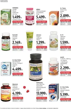 BÉRES 1000 mg kollagén gumitabletta, 1000 mg kollagén gumitabletta 50 db - amely érvényes a következő dátumtól: 09.04.2026 | Oldal: 16