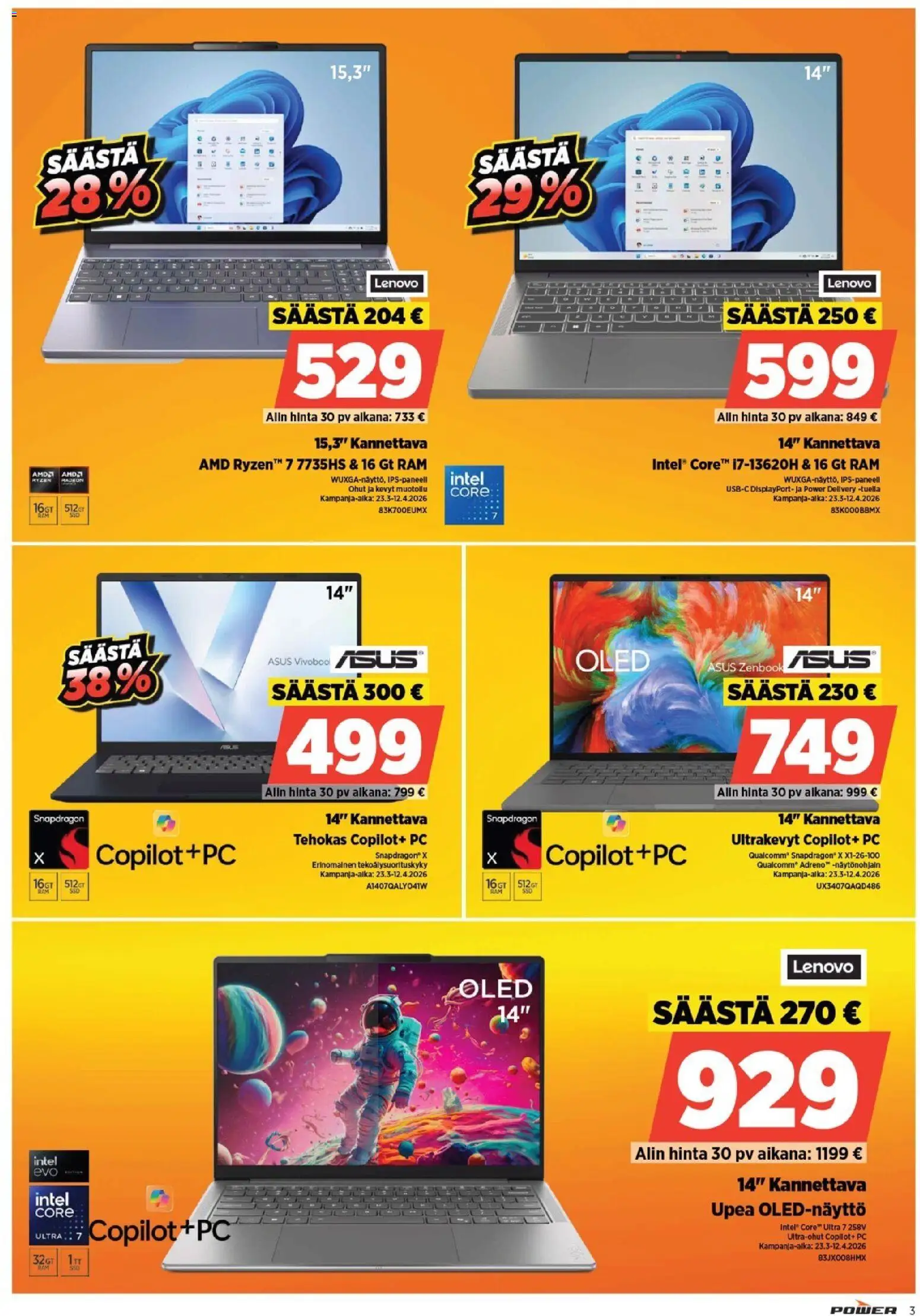 Power tarjoukset – voimassa 30.03.2026 alkaen | Sivu: 3 | Tuotteet: PC