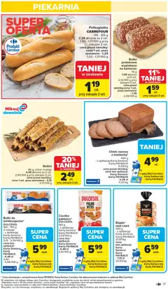 Pogląd oferty "Carrefour Gazetka" - ważna od 10.11.2025 | Strona: 19 | Produkty: Karta, Bułka proteinowa, Piekarnia, Chleb