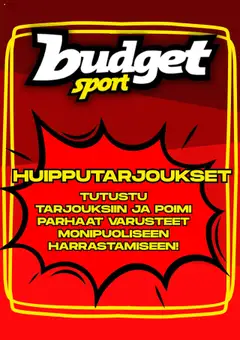 Katso Budget Sport tarjoukset voimassa alkaen 18.08.2025