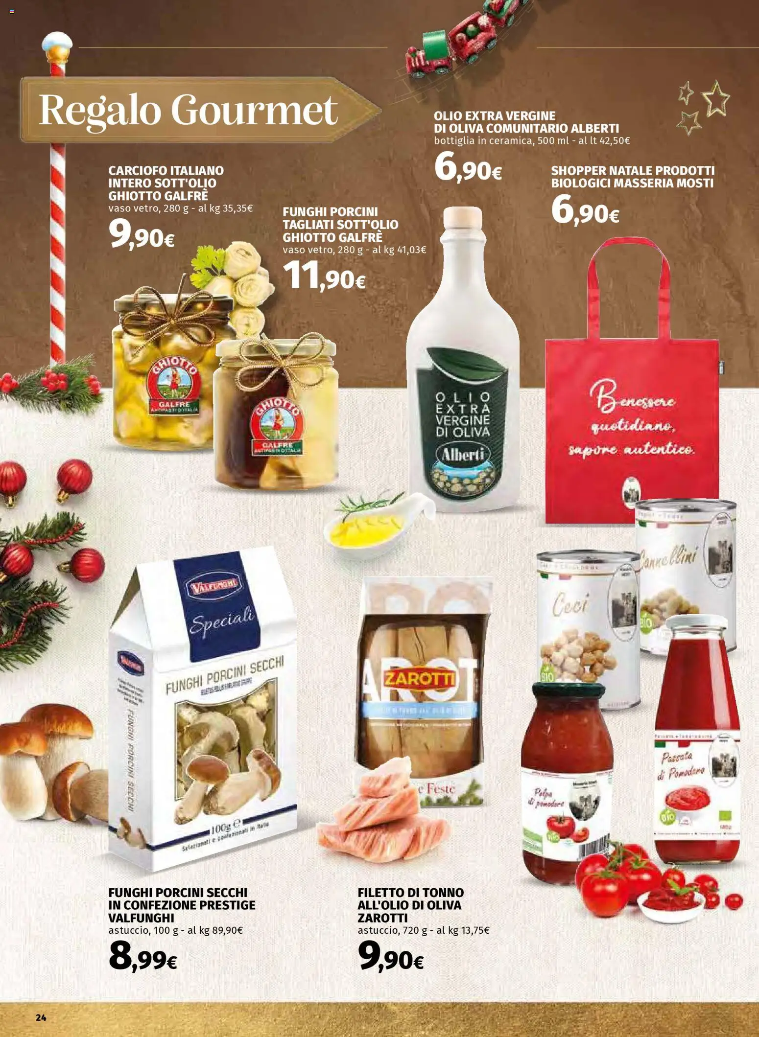 Volantino COOP del 01.12.2025 | Pagina: 24 | Prodotti: Ceci, Funghi, Tonno, Olio extra vergine