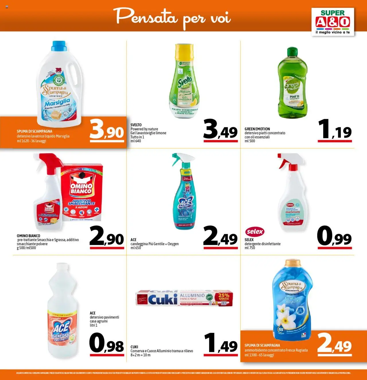 Volantino A&O del 18.09.2025 | Pagina: 15 | Prodotti: Limone, Lavatrice, Lavastoviglie, Profumo