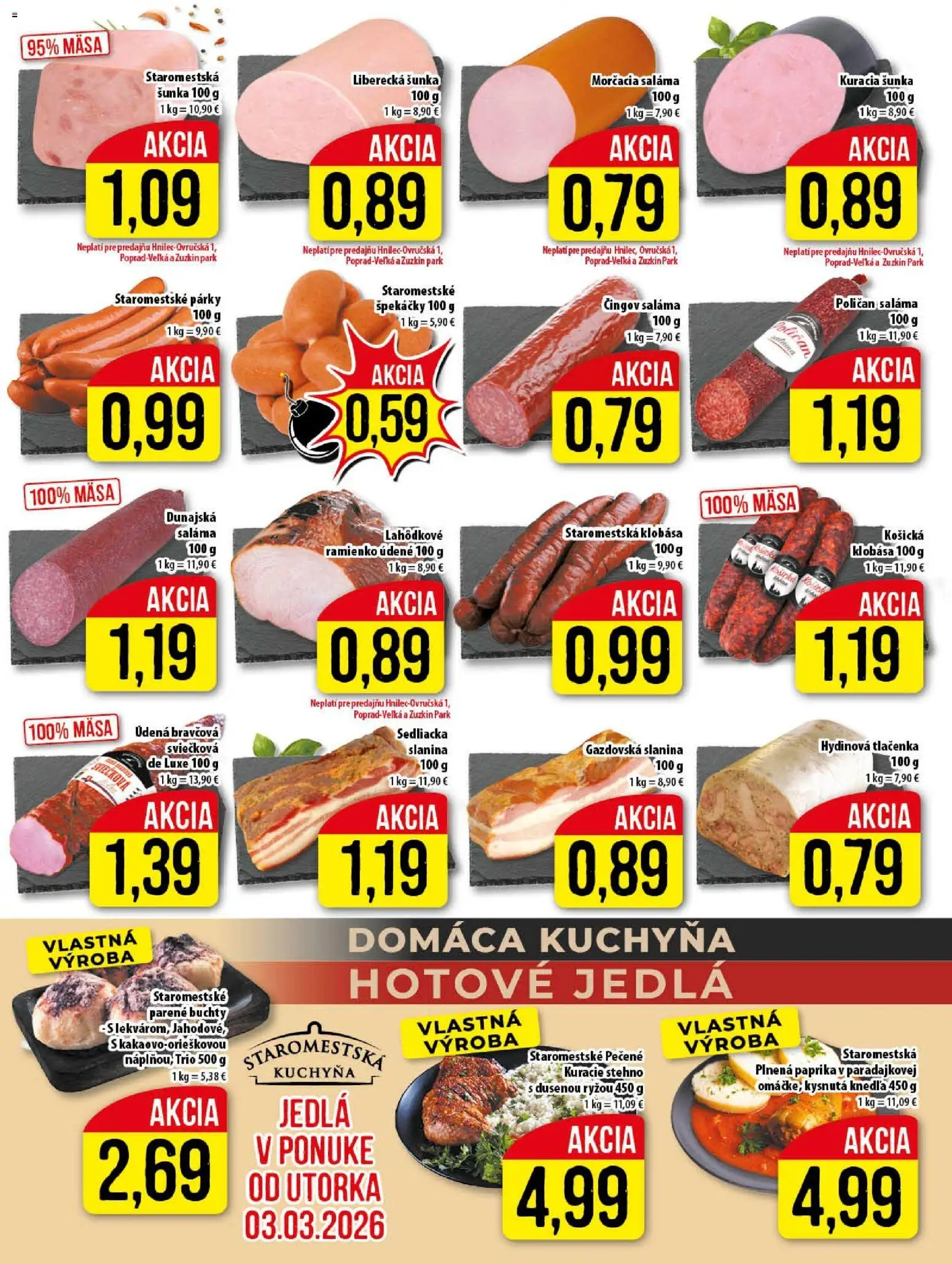Nové Klas akcie – leták je platný od 02.03.2026 | Strana: 5 | Produkty: Kuchyňa, Paprika, Klobása
