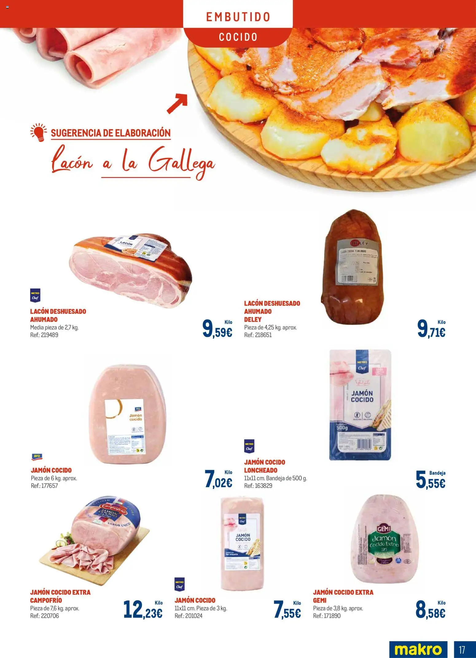 Makro - Charcuteria Palma Castellón │ válido desde el 01.12.2025 | Página: 17 | Productos: Jamón, Té, Bandeja, Loncheado