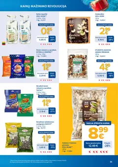 MAXIMA leidinys galioja nuo 03.03.2026 | Puslapis: 35 | Prekių: Riešutai, Saulėgrąžos, Pistacijos