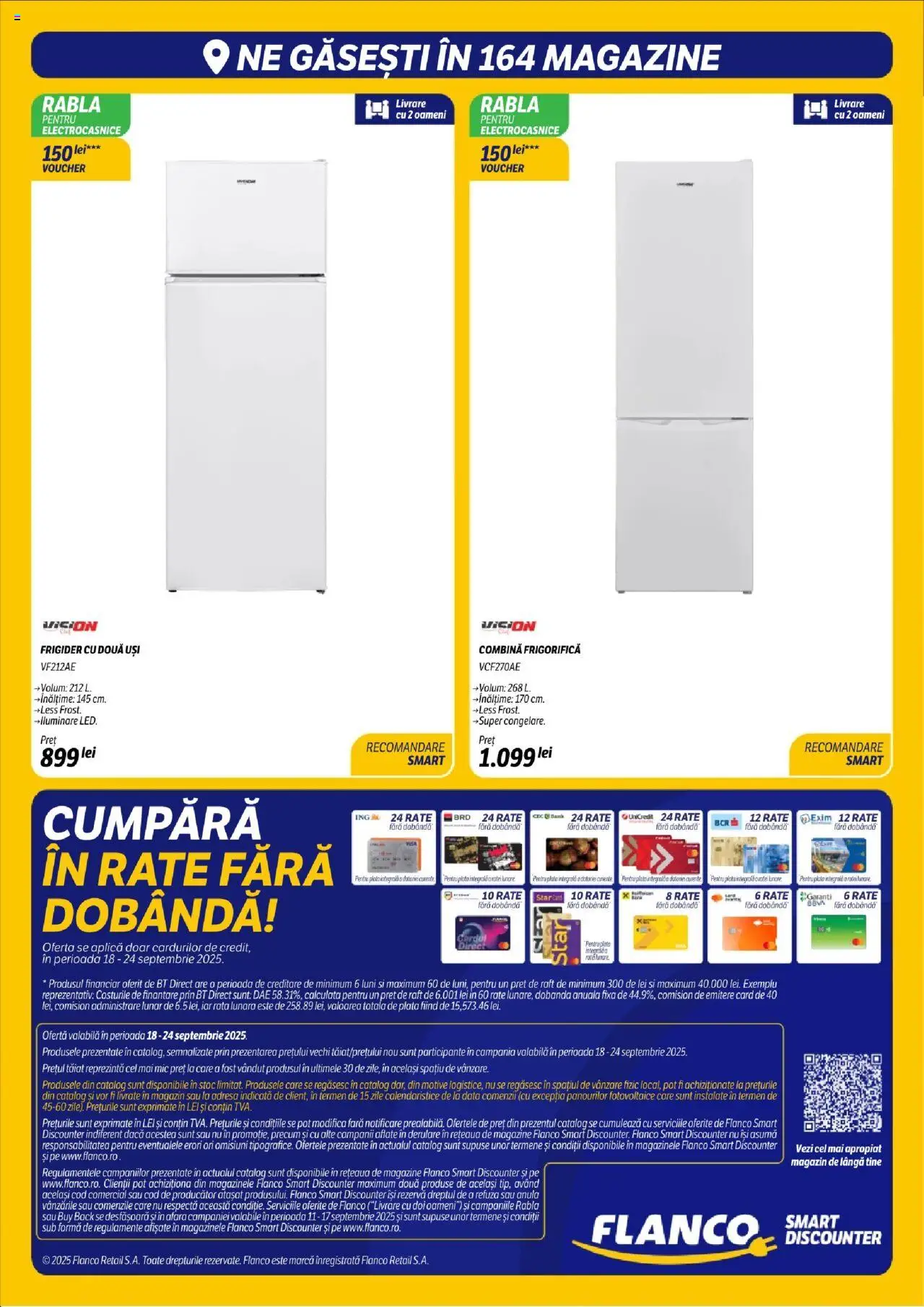 Noul catalog Flanco – valabil de la 18.09.2025 | Pagină: 20 | Produse: Frigider, Raft, Rață, Combină frigorifică