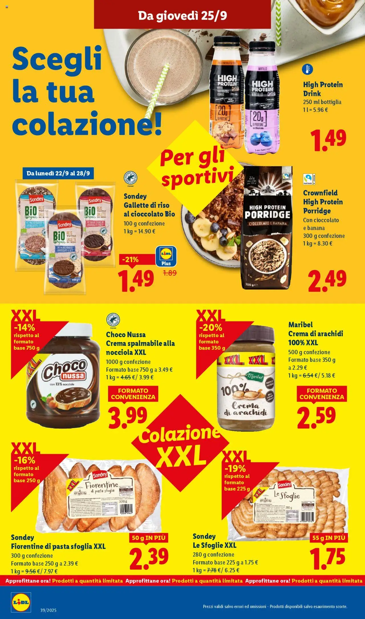 Volantino Lidl del 22.09.2025 | Pagina: 28 | Prodotti: Crema, Cioccolato, Gallette, Cacao
