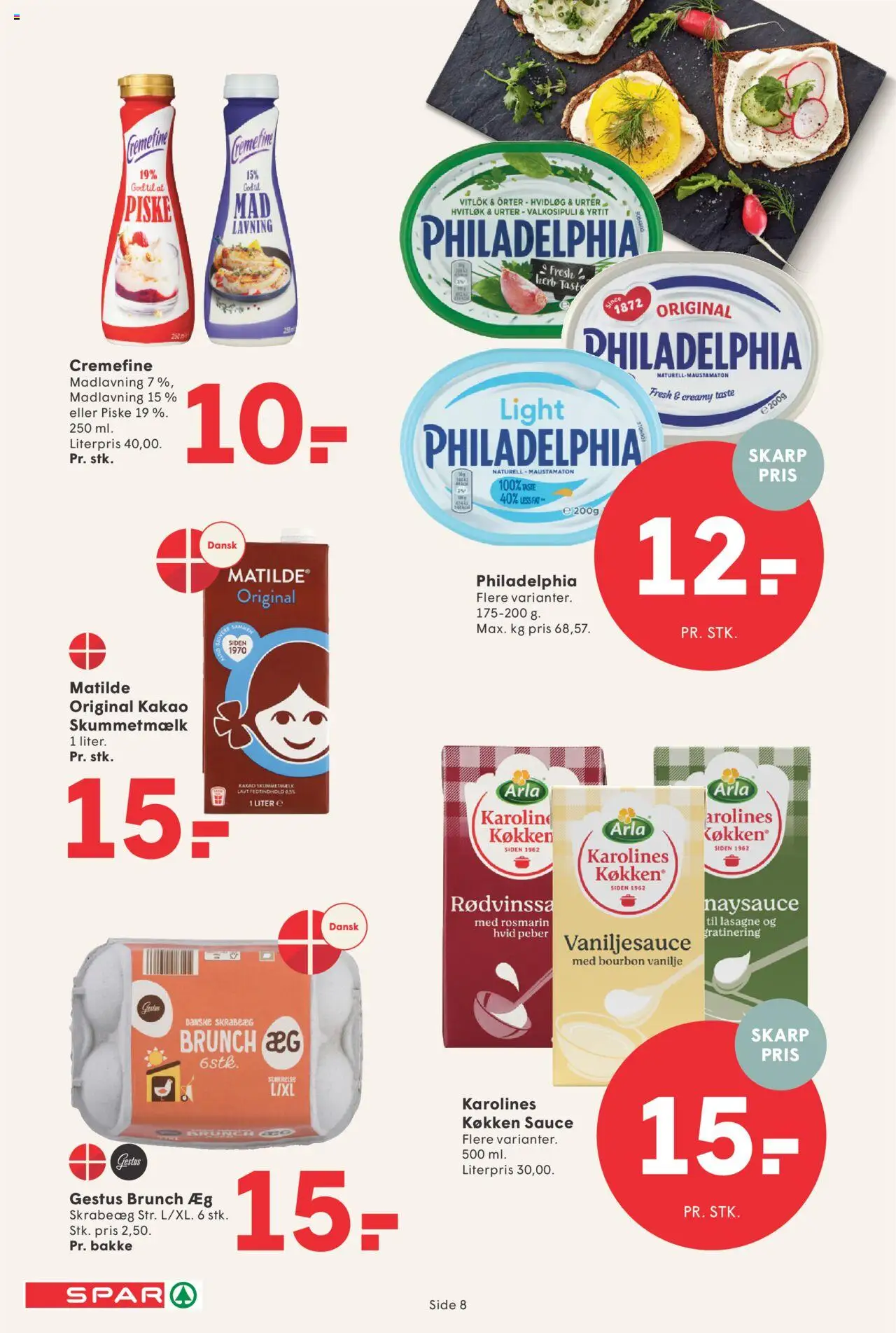 Spar Tilbudsavis gyldig fra 04.07.2025 | Side: 8 | Produkter: Hvidløg, Kakao, Vanilje, Carpete