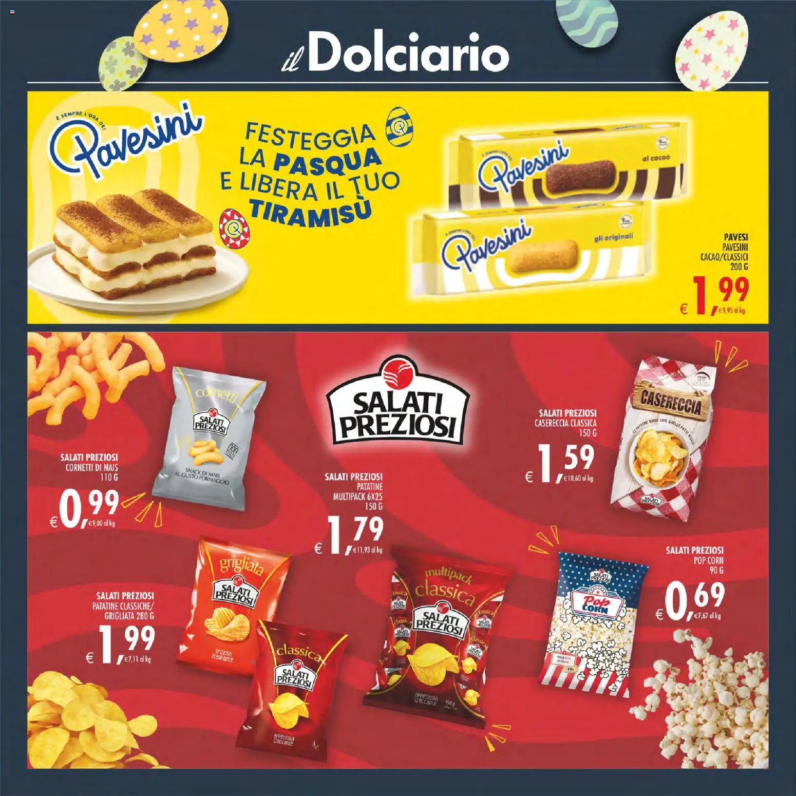 Volantino Decò del 27.03.2026 | Pagina: 25 | Prodotti: Patatine, Formaggio, Mais, Pop corn