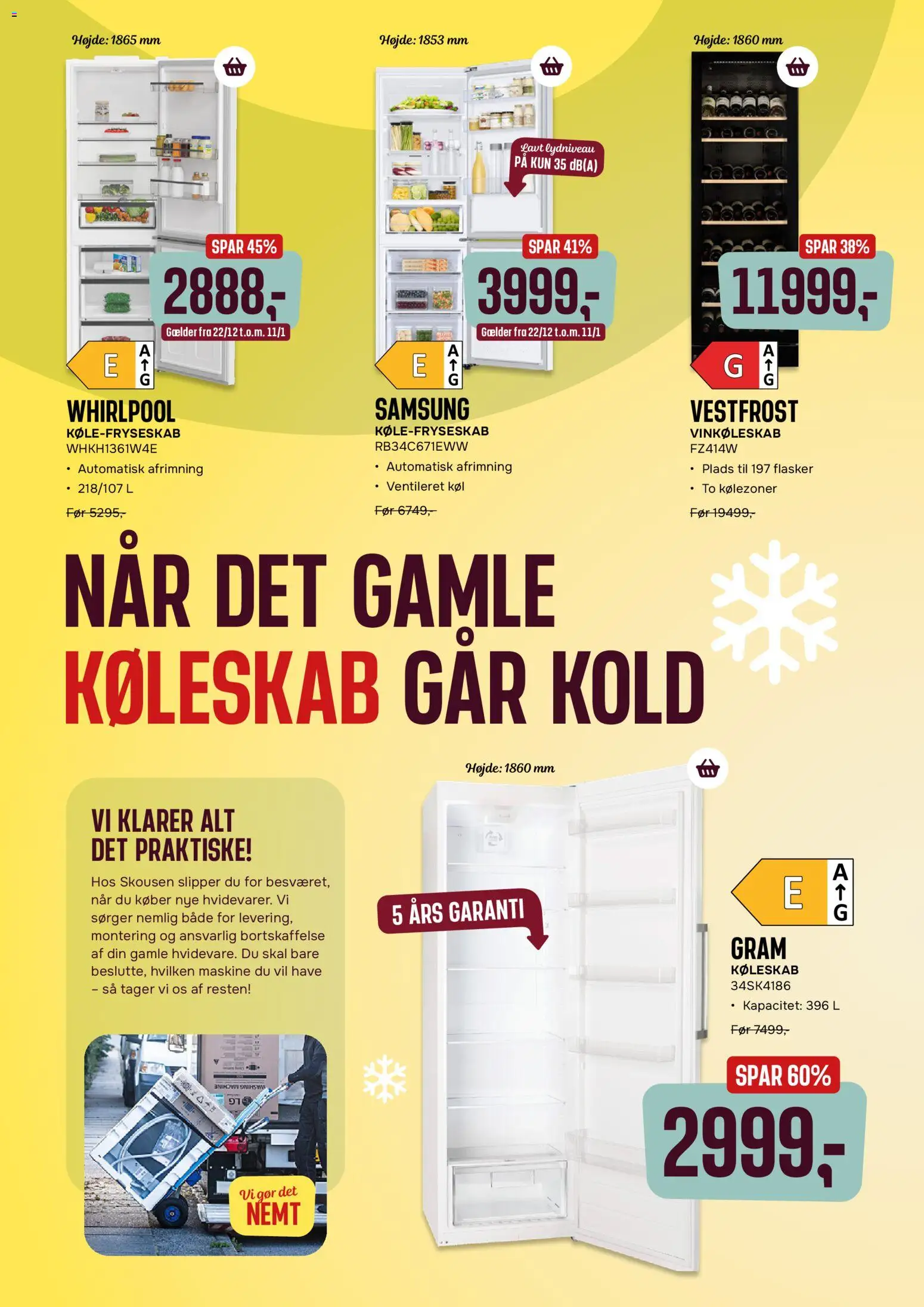 Skousen tilbudsavis – gyldig fra 25.12.2025 | Side: 4 | Produkter: Køleskab