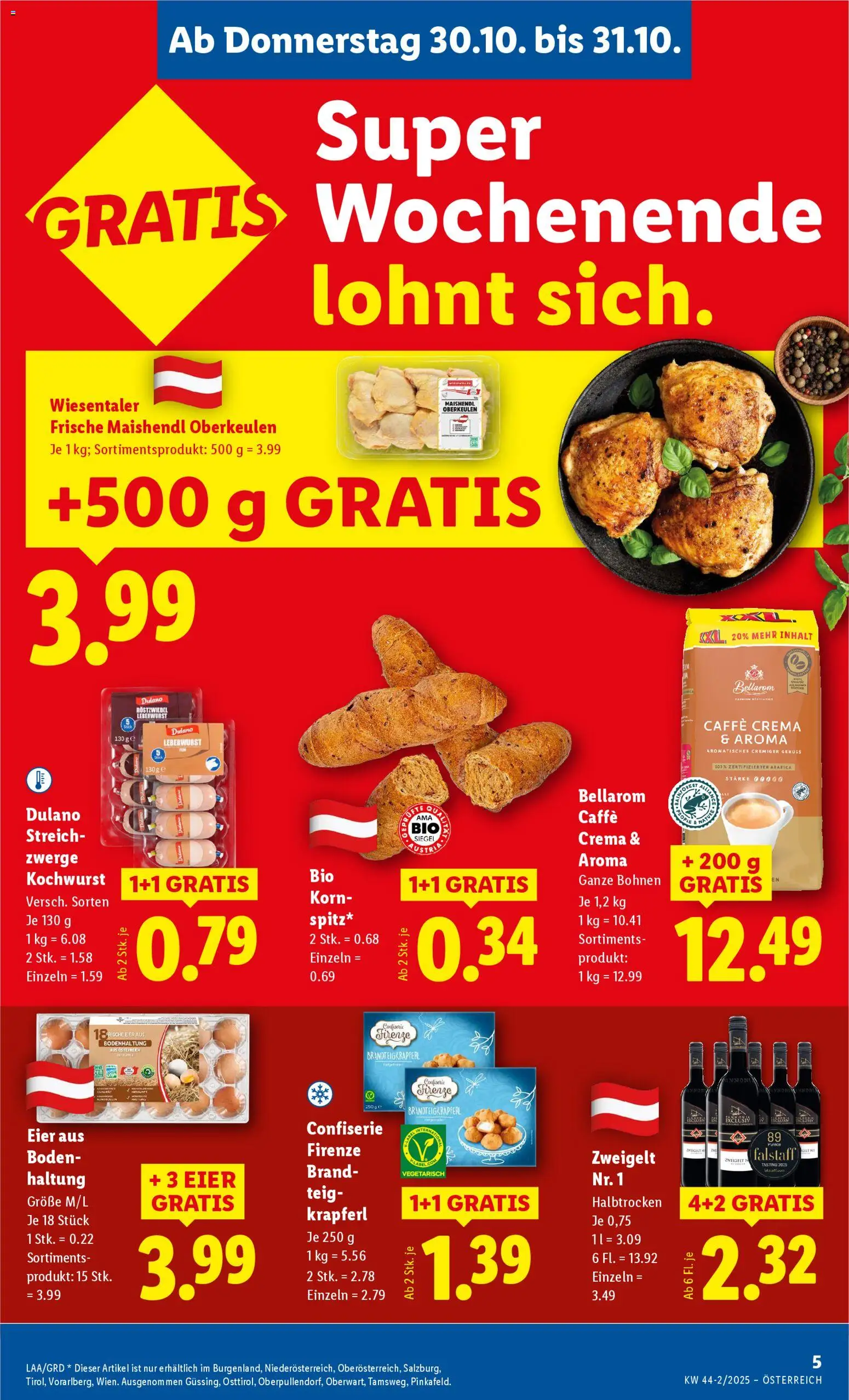 Lidl Flugblatt - Altenmarkt im Pongau, St. Johann im Pongau, Zell am See gültig ab 30.10.2025 | Seite: 9 | Produkte: Eier