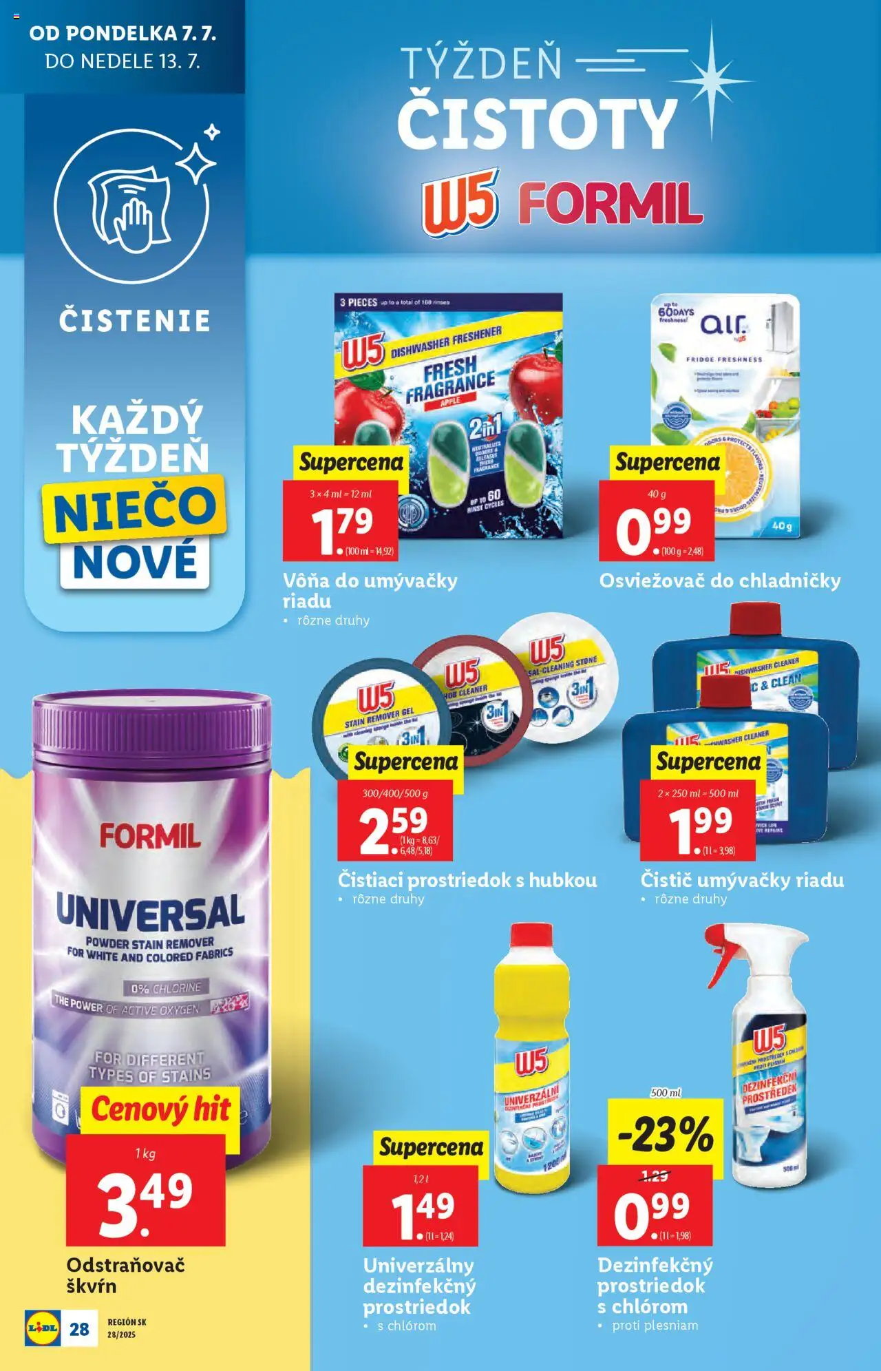Lidl leták │ platný od 07.07.2025 | Strana: 30 | Produkty: Apple, Pero, Odstraňovač škvŕn, Čistiaci prostriedok
